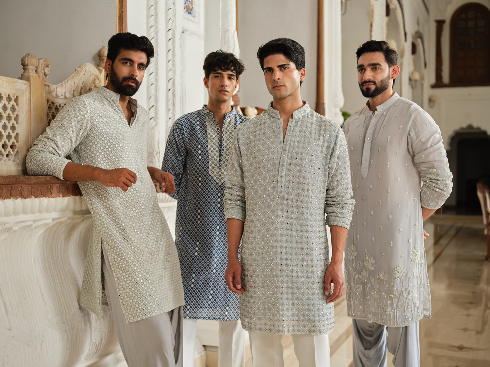 Grey Bloom Patiyala Set