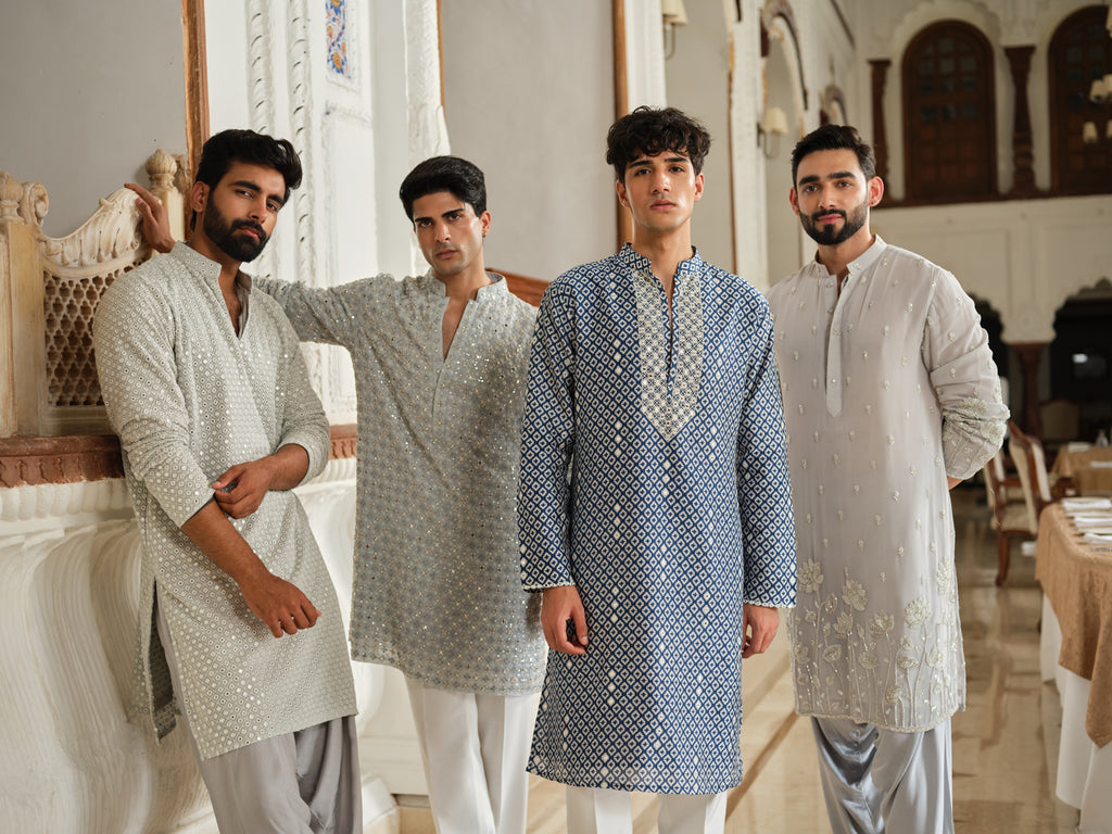 Grey Bloom Patiyala Set