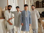Grey Bloom Patiyala Set