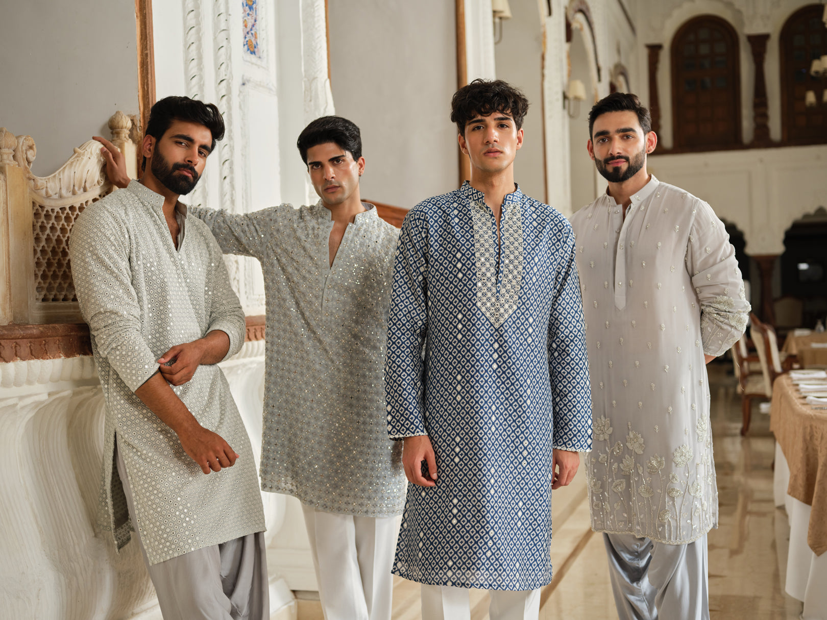 Grey Bloom Patiyala Set
