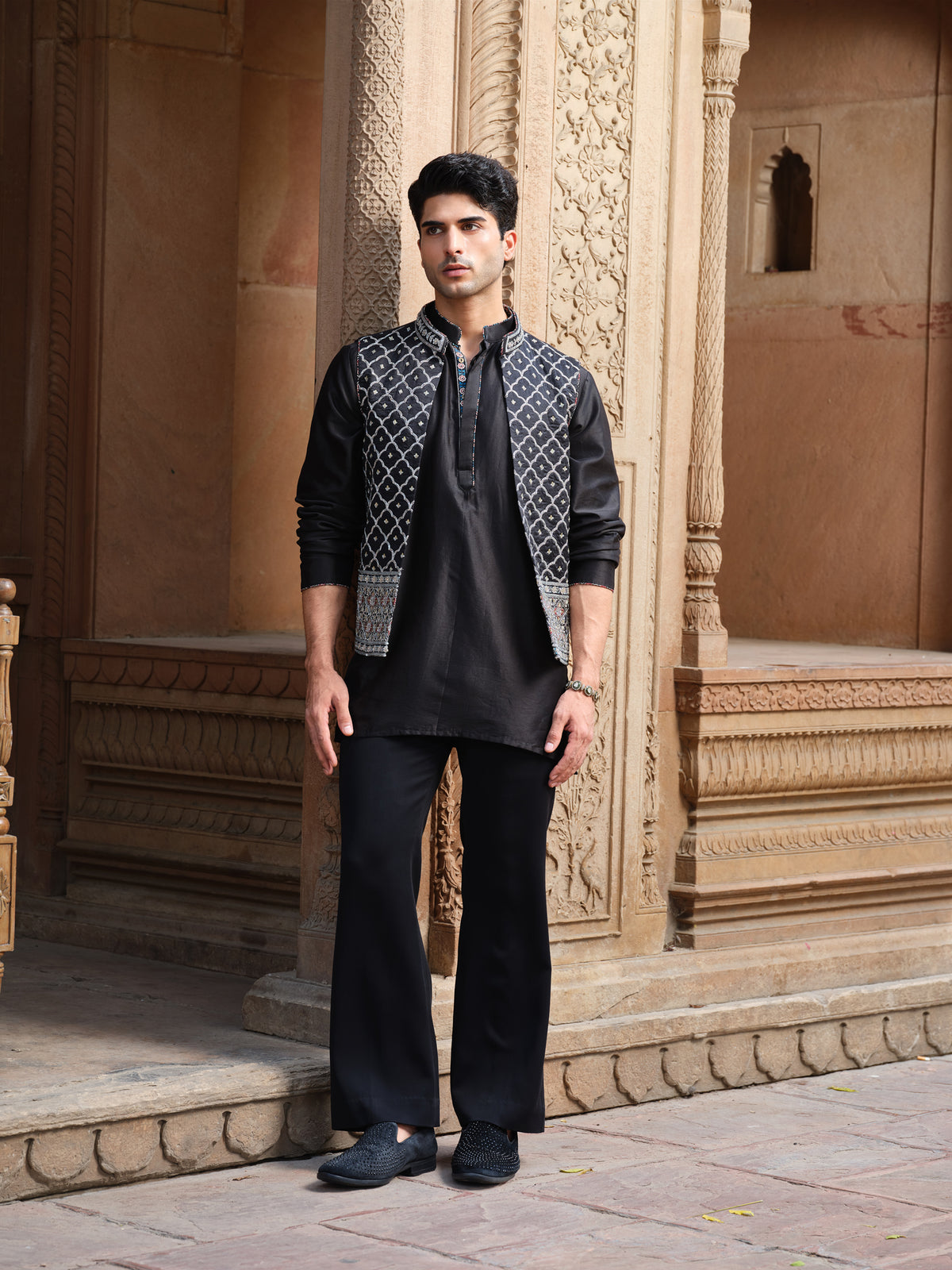 Jalore Kurta Jacket Set