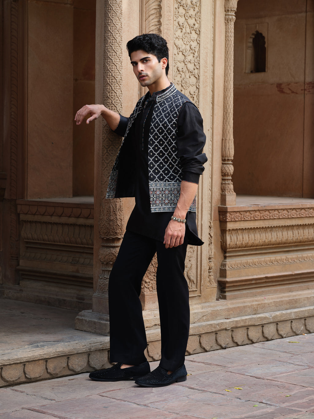 Jalore Kurta Jacket Set