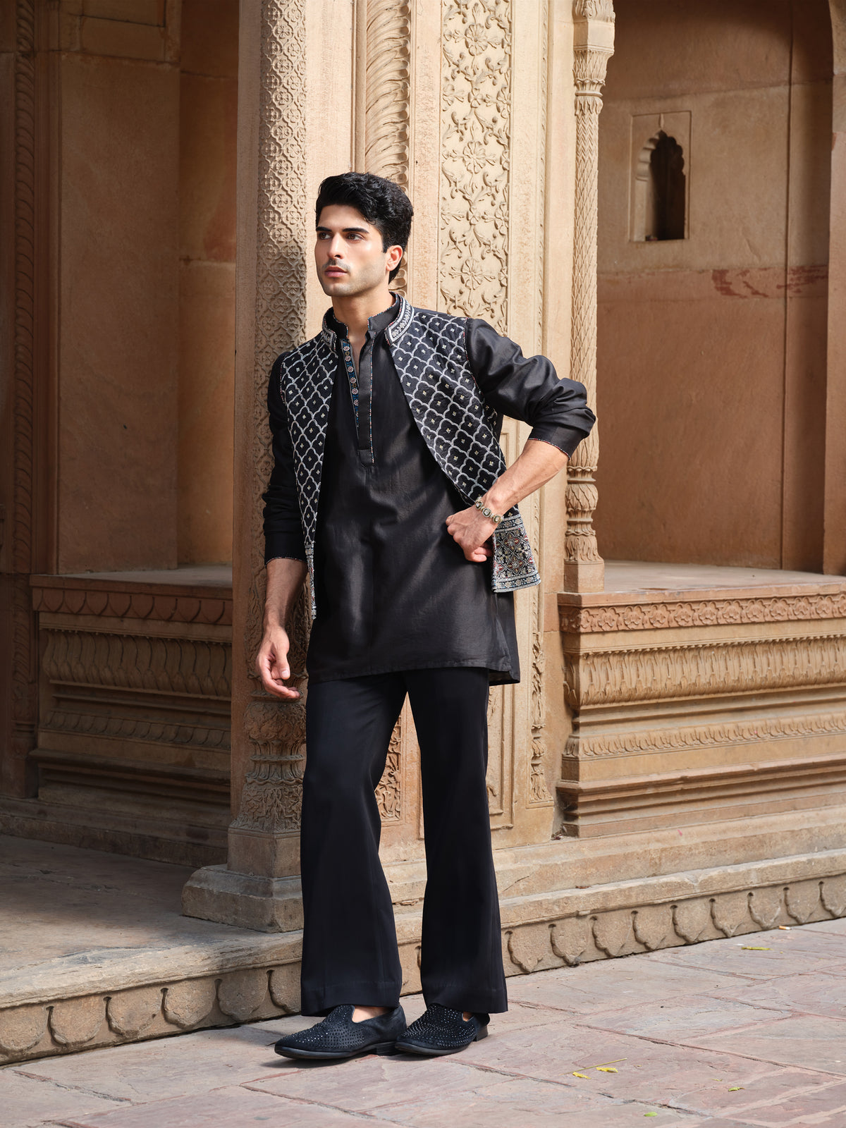 Jalore Kurta Jacket Set