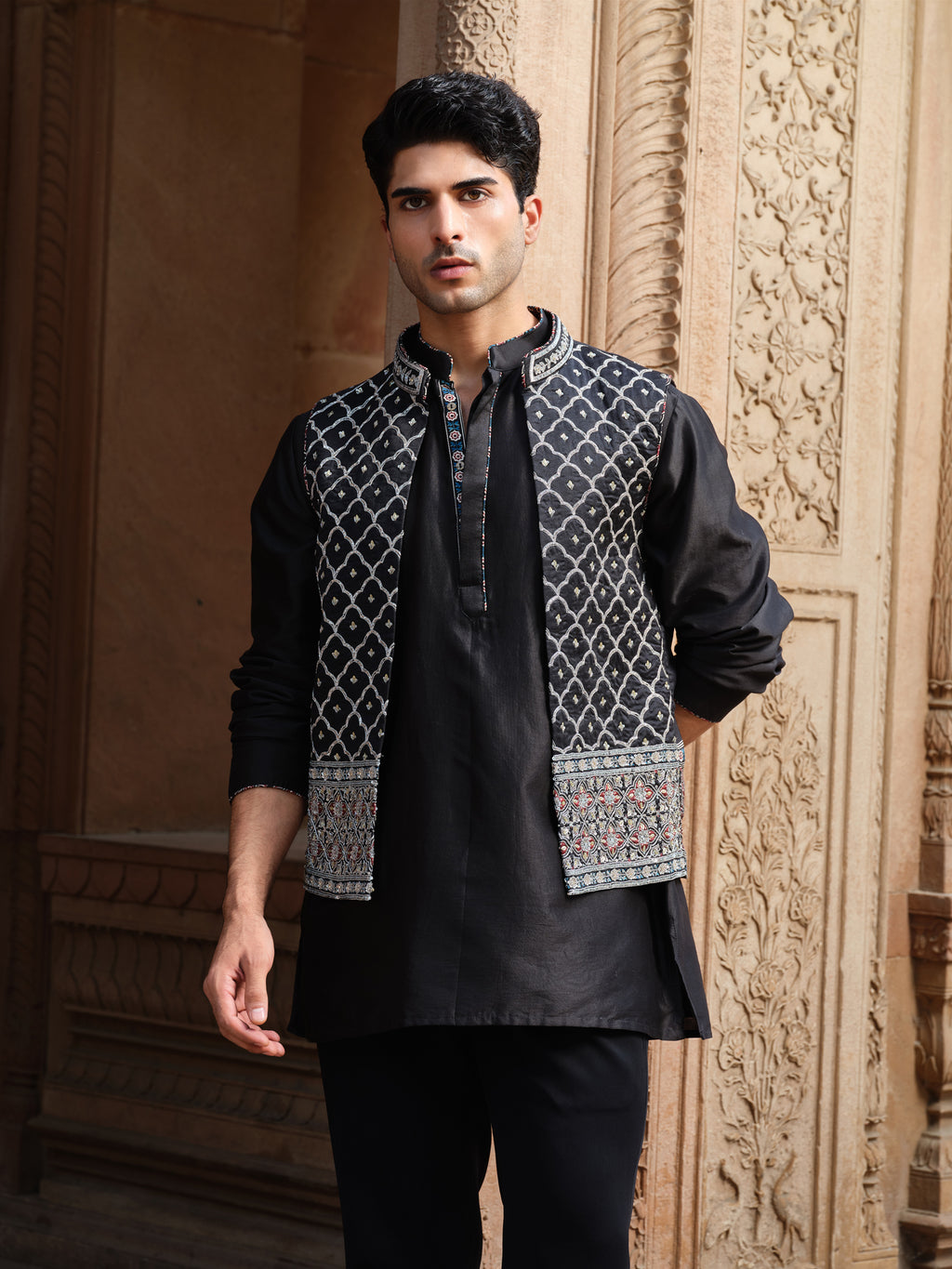 Jalore Kurta Jacket Set