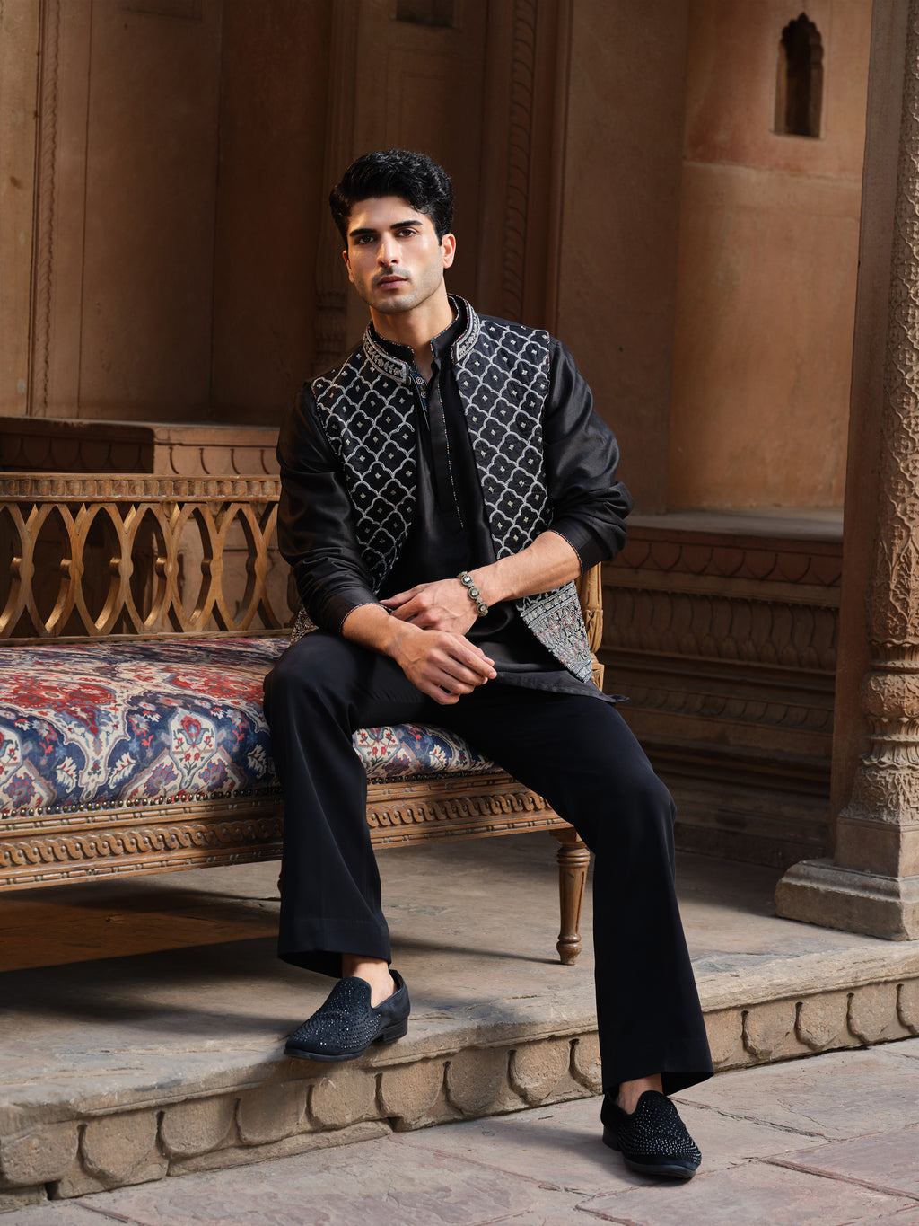 Jalore Kurta Jacket Set