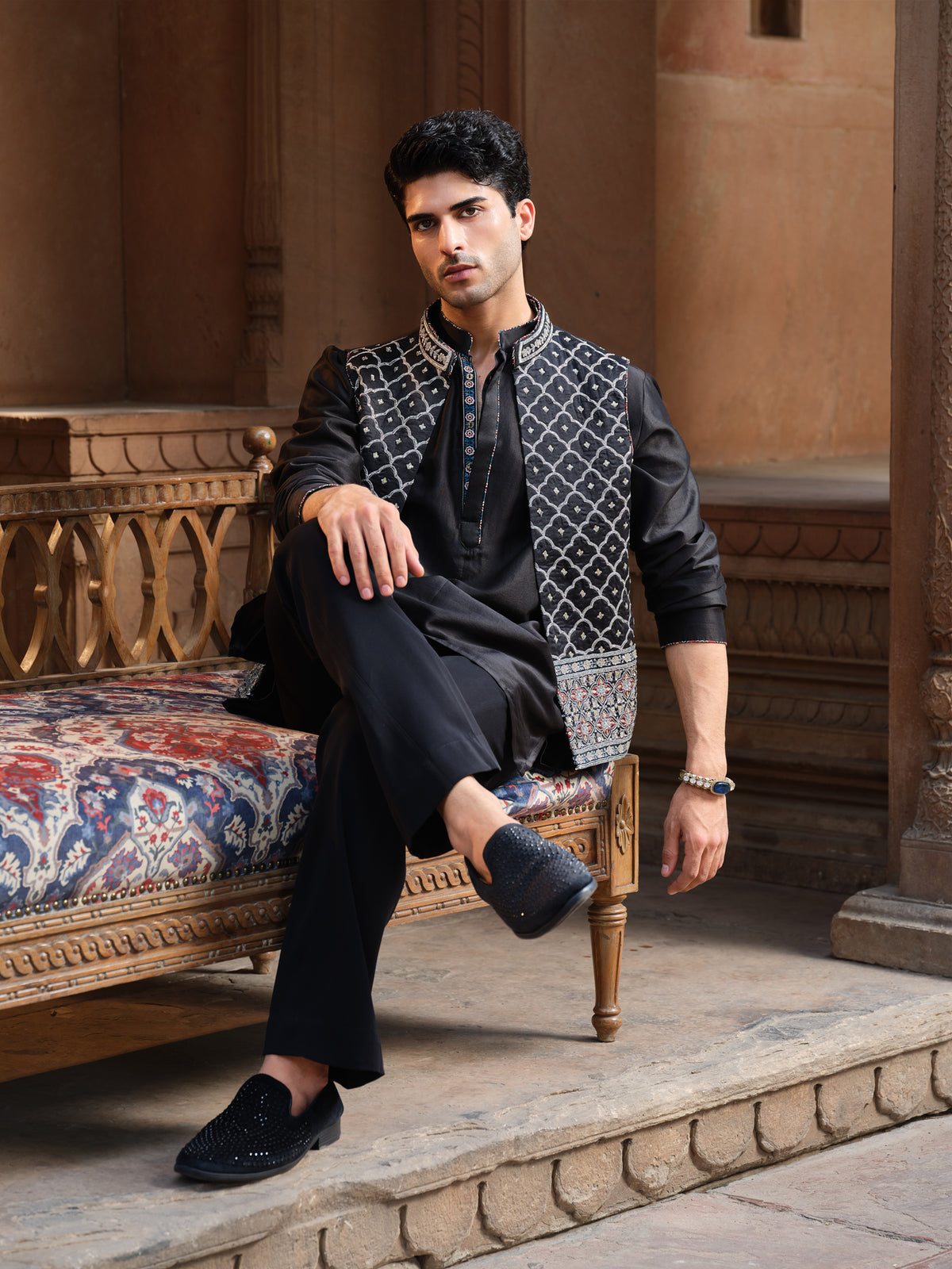 Jalore Kurta Jacket Set