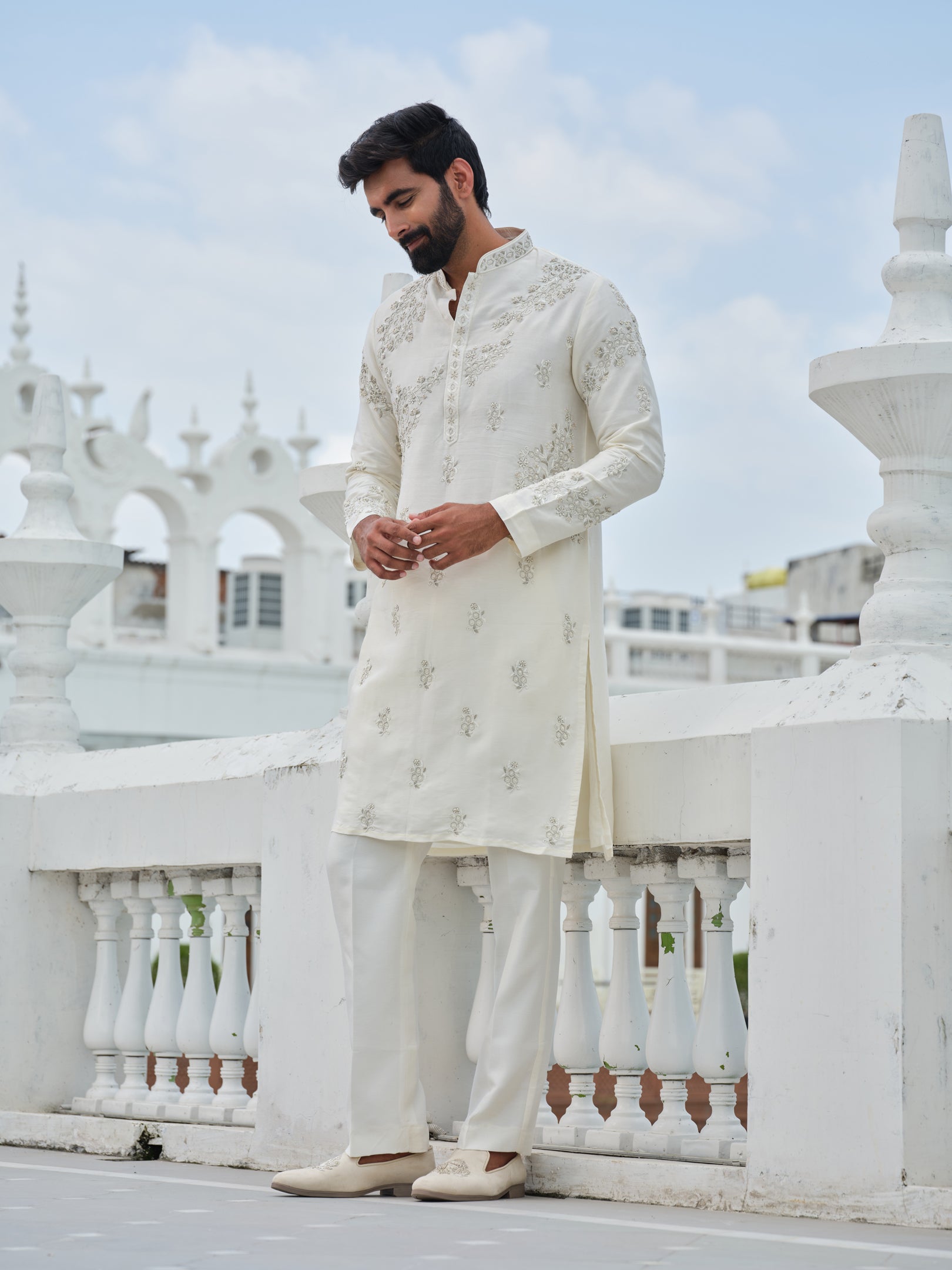 Whispering Ivory Kurta Set
