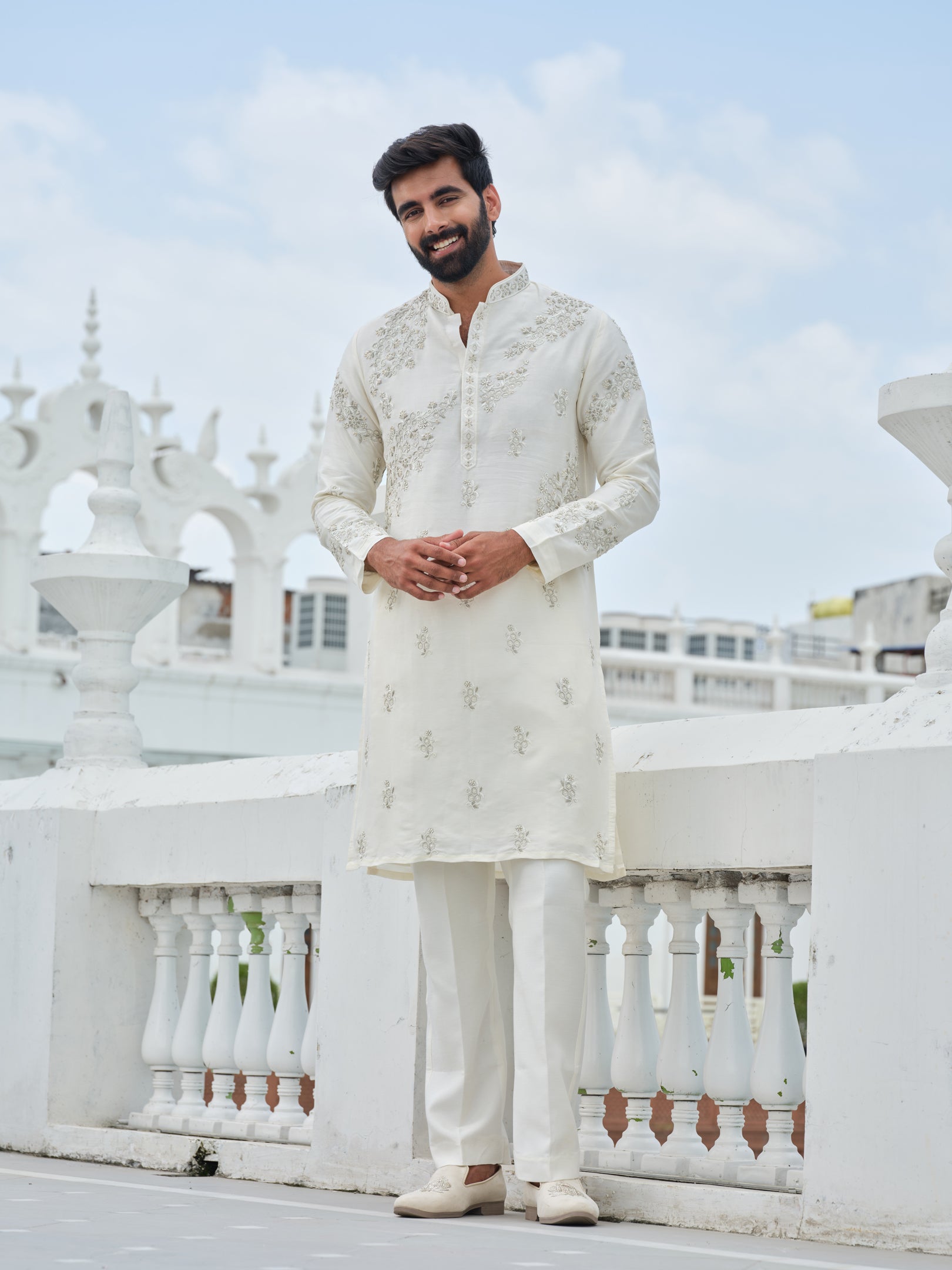 Whispering Ivory Kurta Set