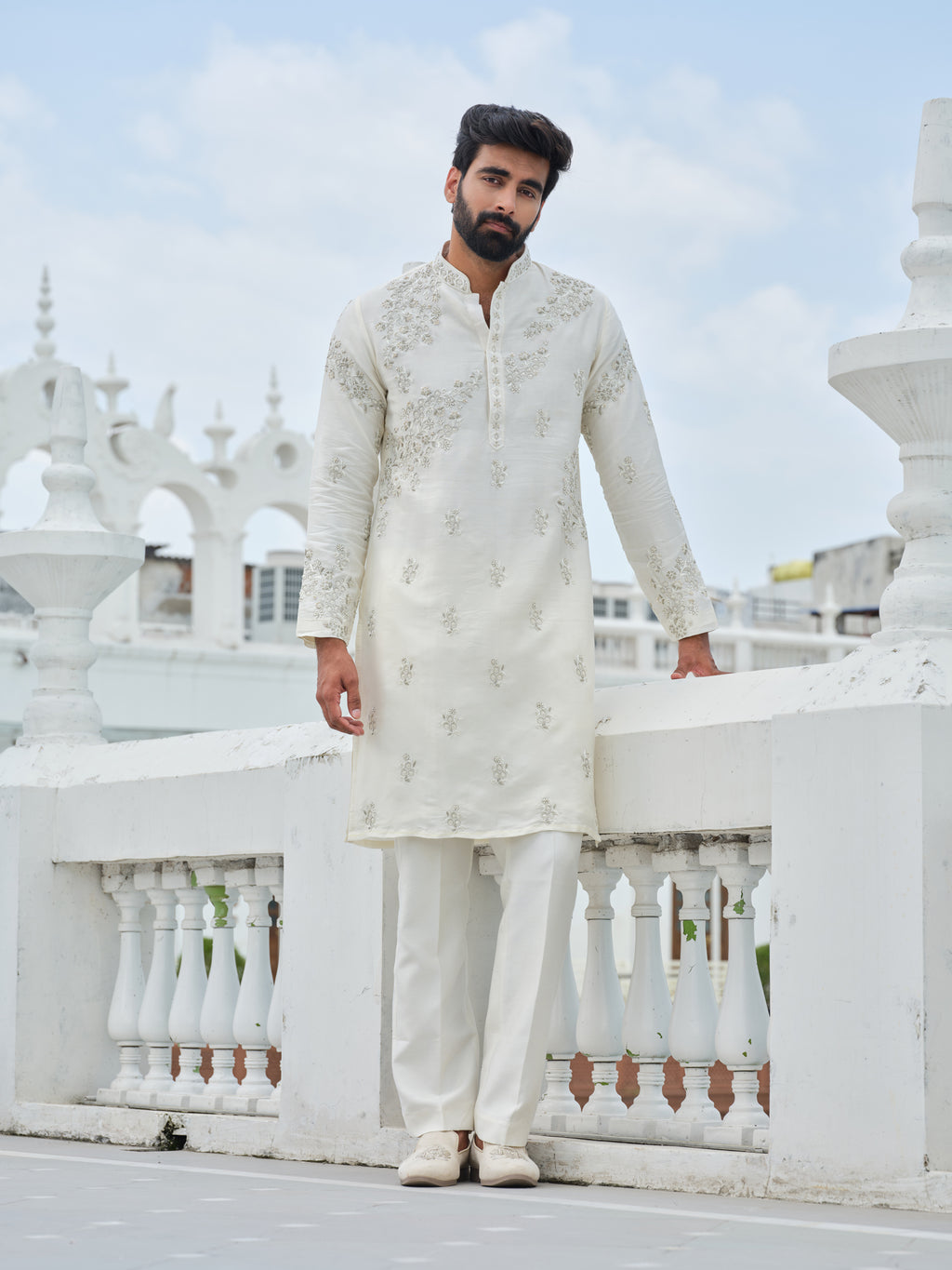 Whispering Ivory Kurta Set