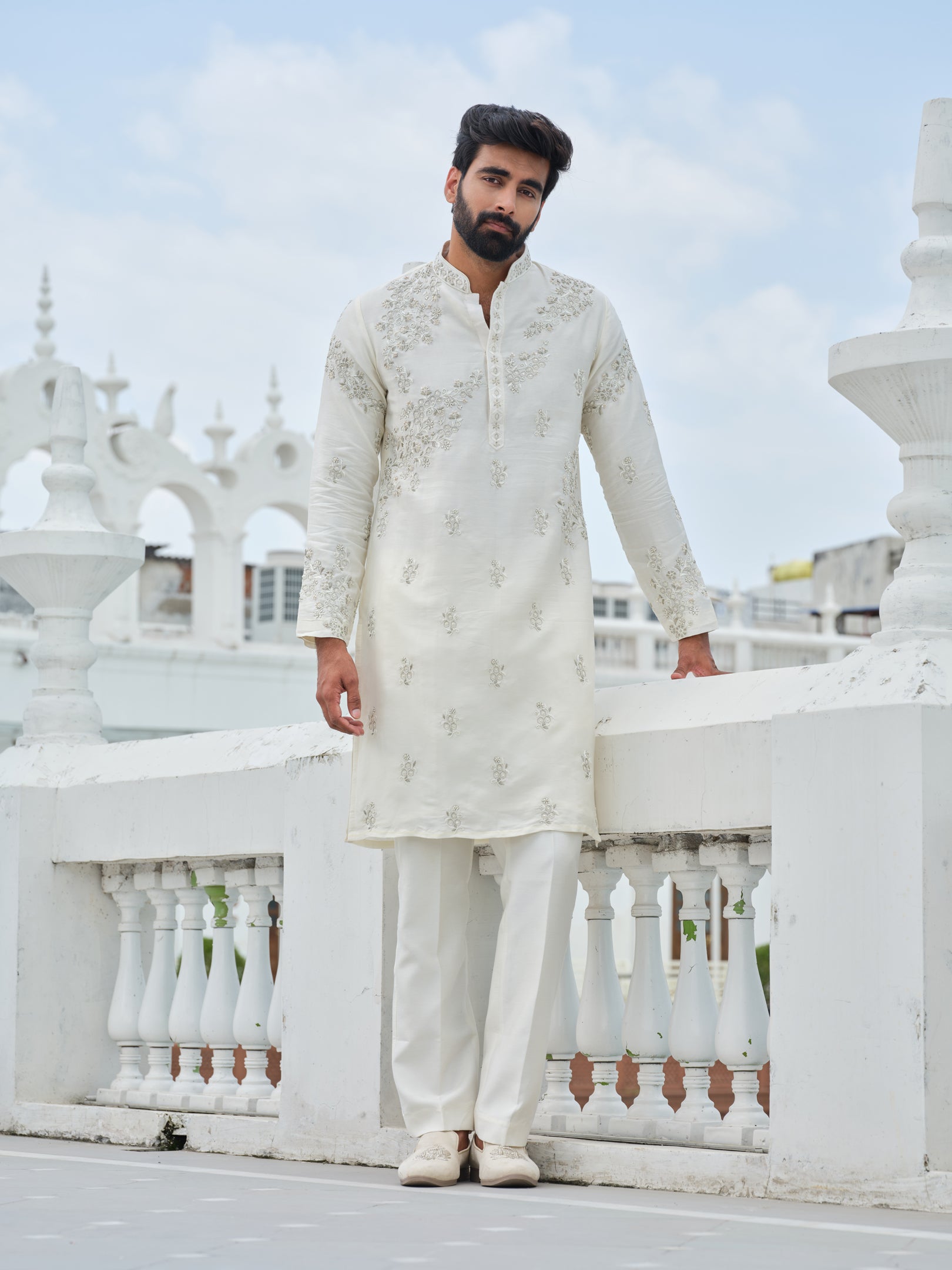 Whispering Ivory Kurta Set