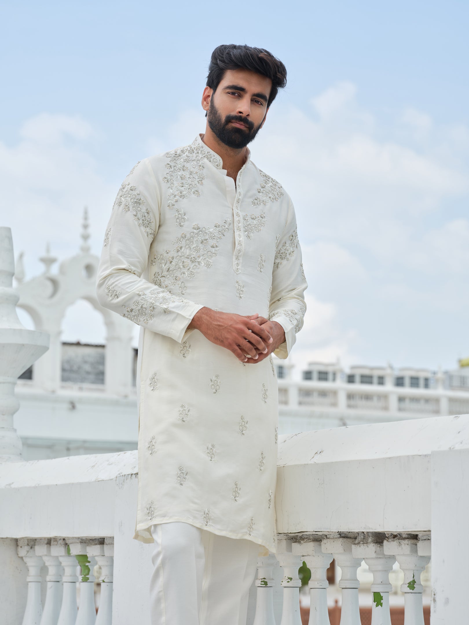 Whispering Ivory Kurta Set