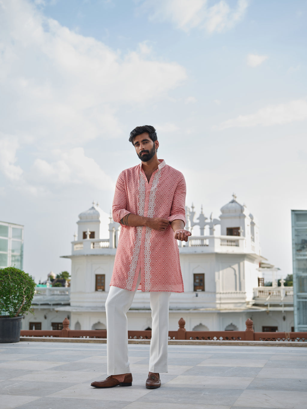 Cerise Glow Kurta Set