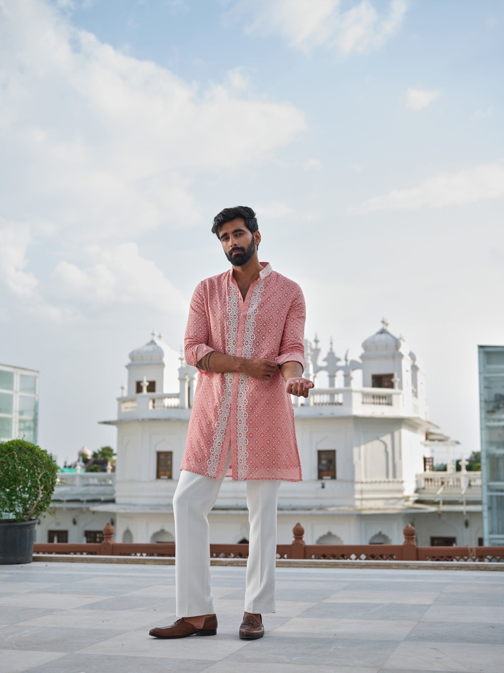 Cerise Glow Kurta Set
