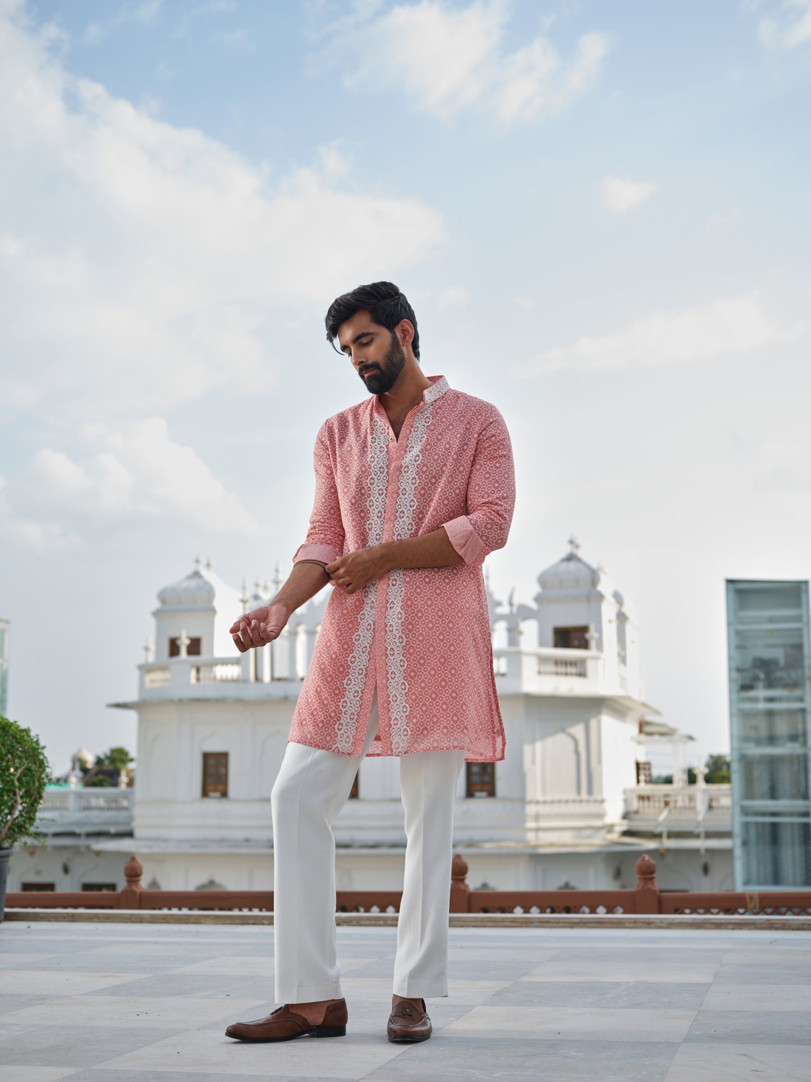 Cerise Glow Kurta Set