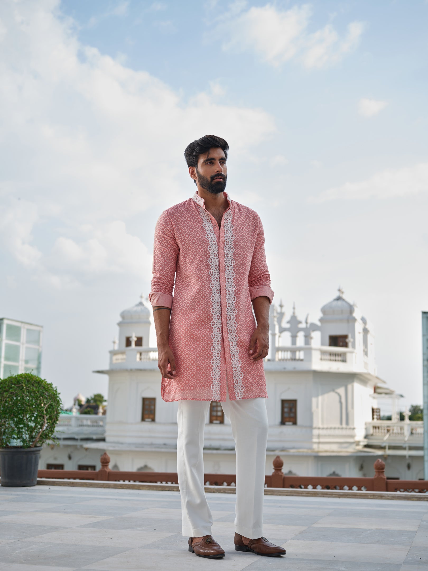 Cerise Glow Kurta Set