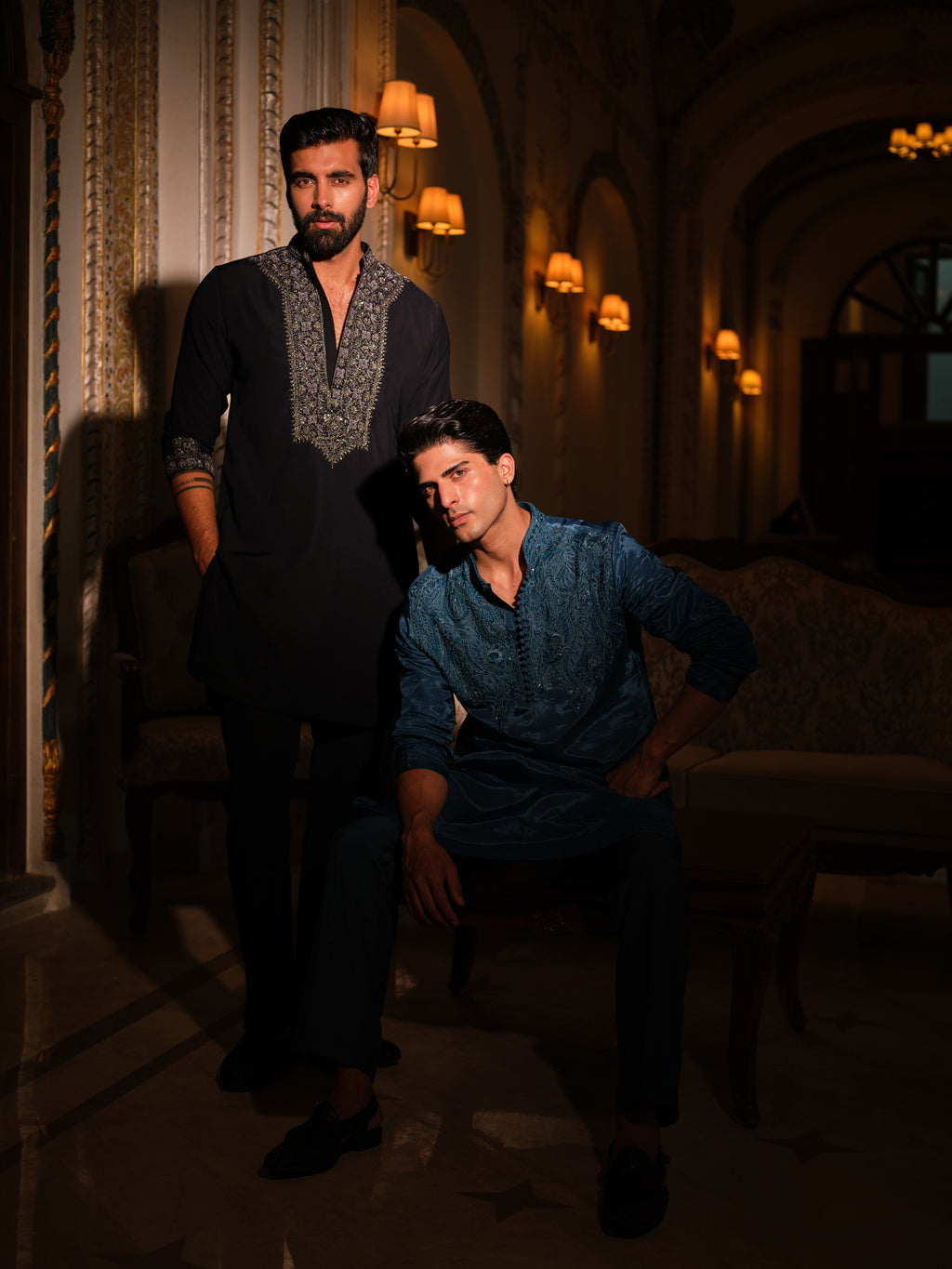 Indigo Starlit Kurta Set