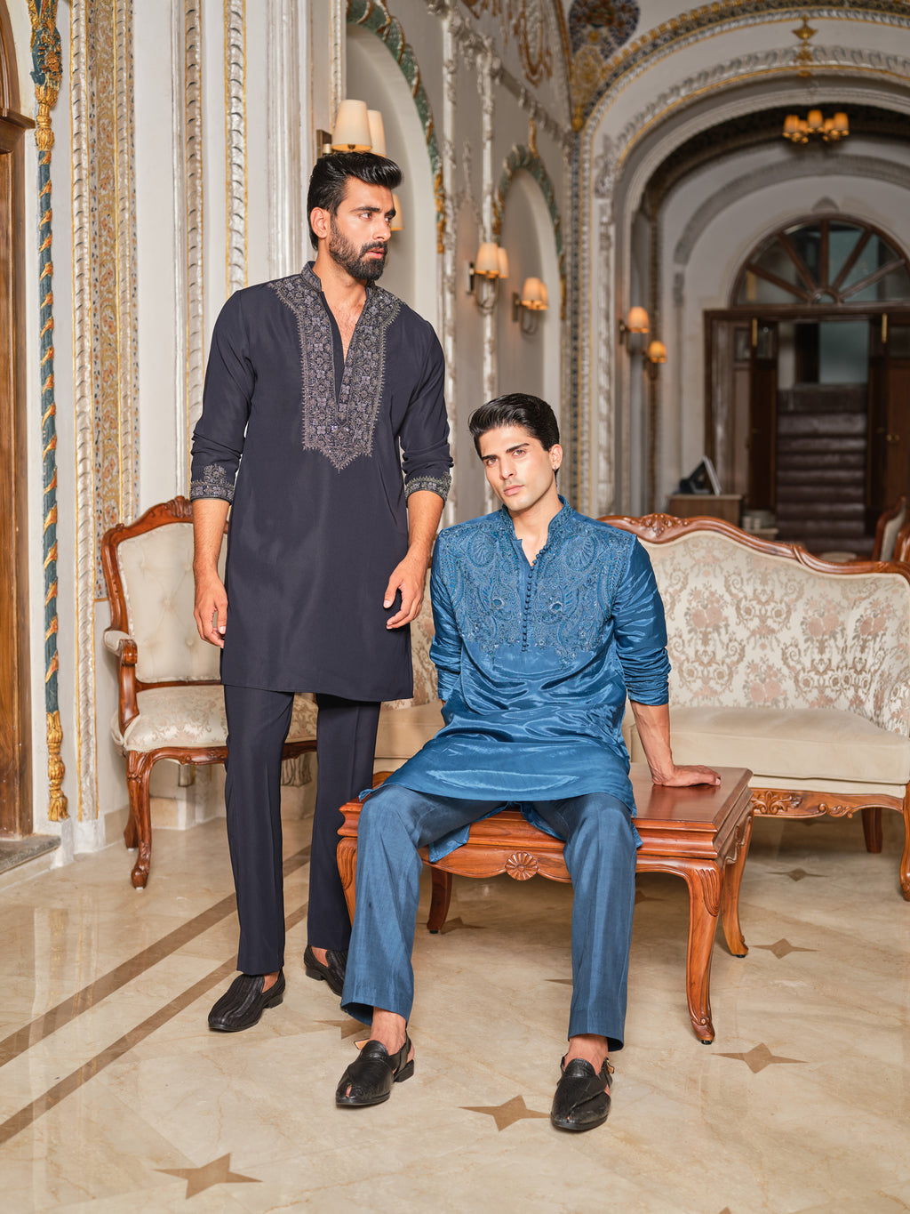 Indigo Starlit Kurta Set