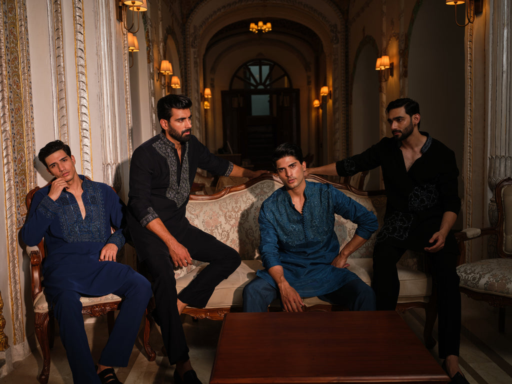 Indigo Regal Kurta Set
