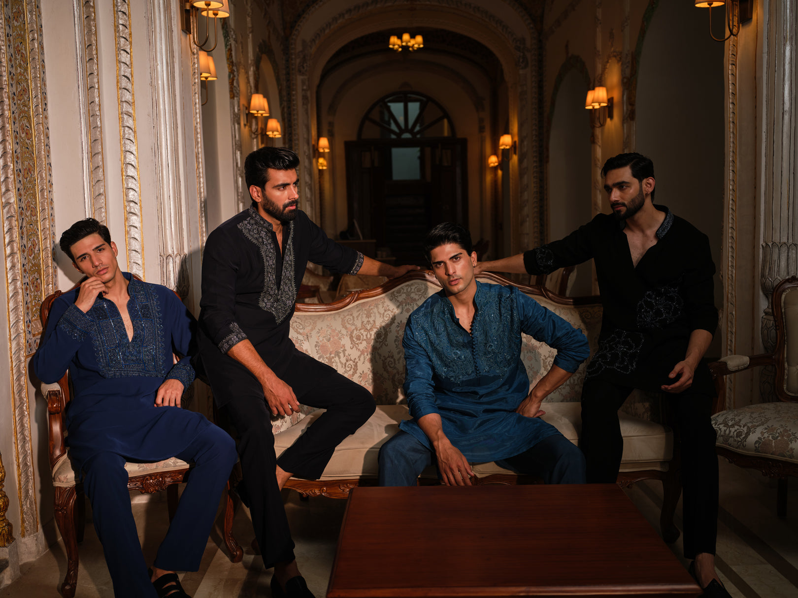 Indigo Regal Kurta Set