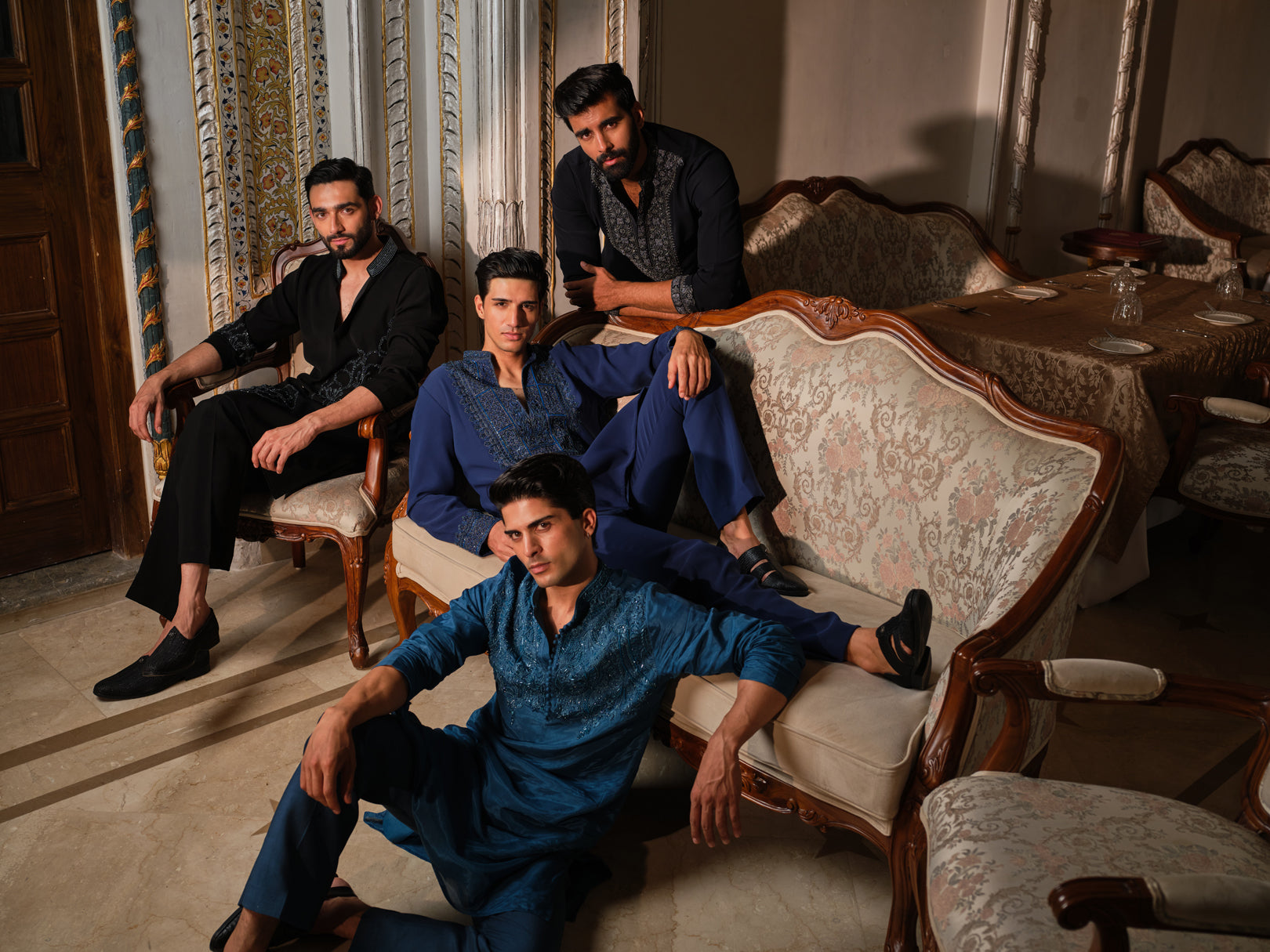 Indigo Regal Kurta Set