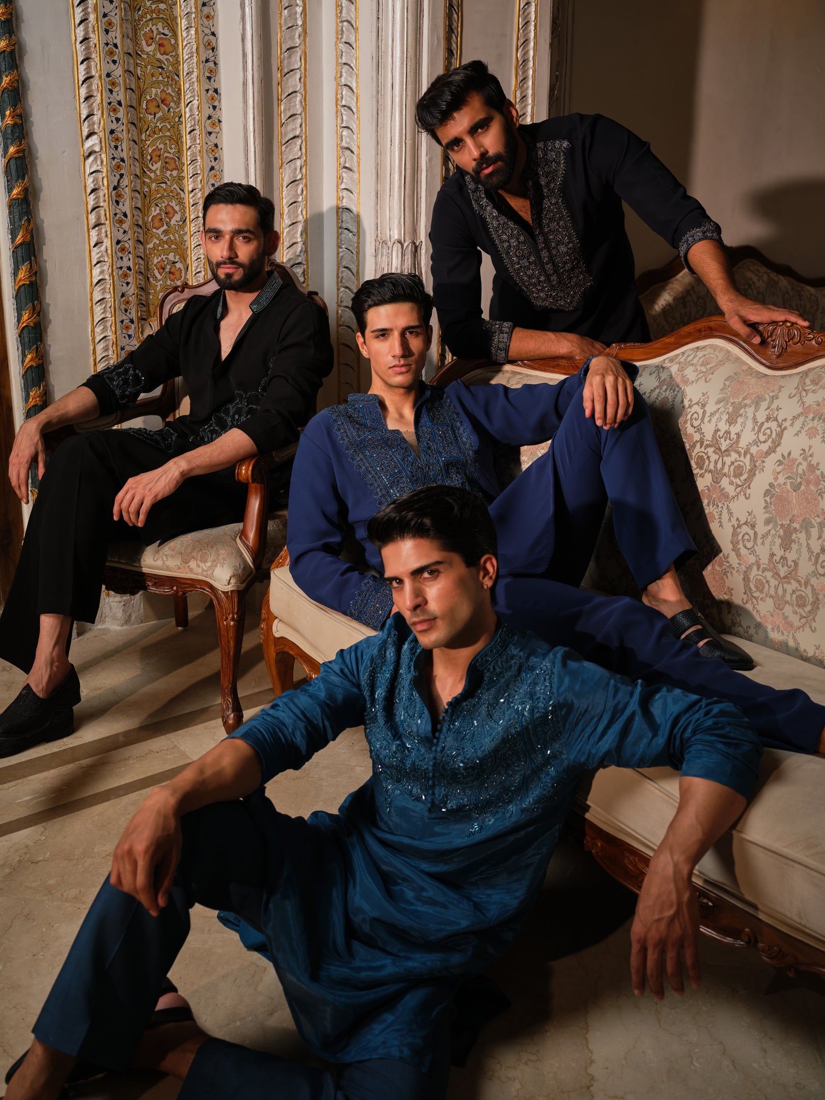 Indigo Regal Kurta Set