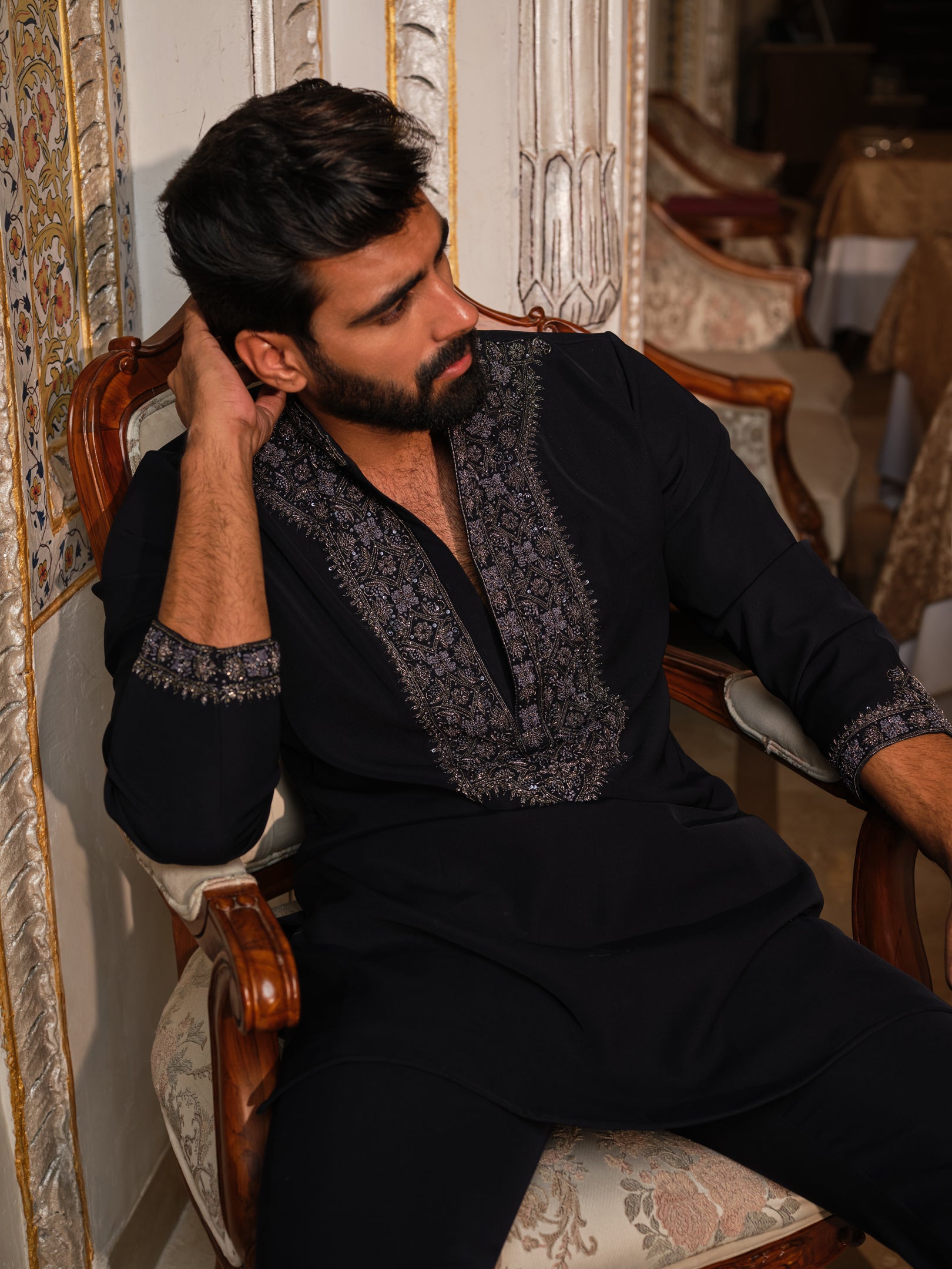 Imperial Noir Kurta Set