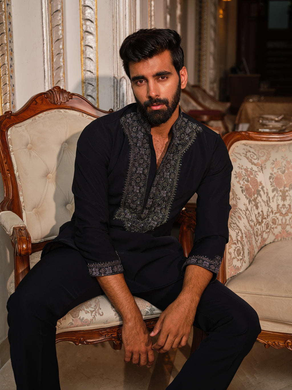Imperial Noir Kurta Set