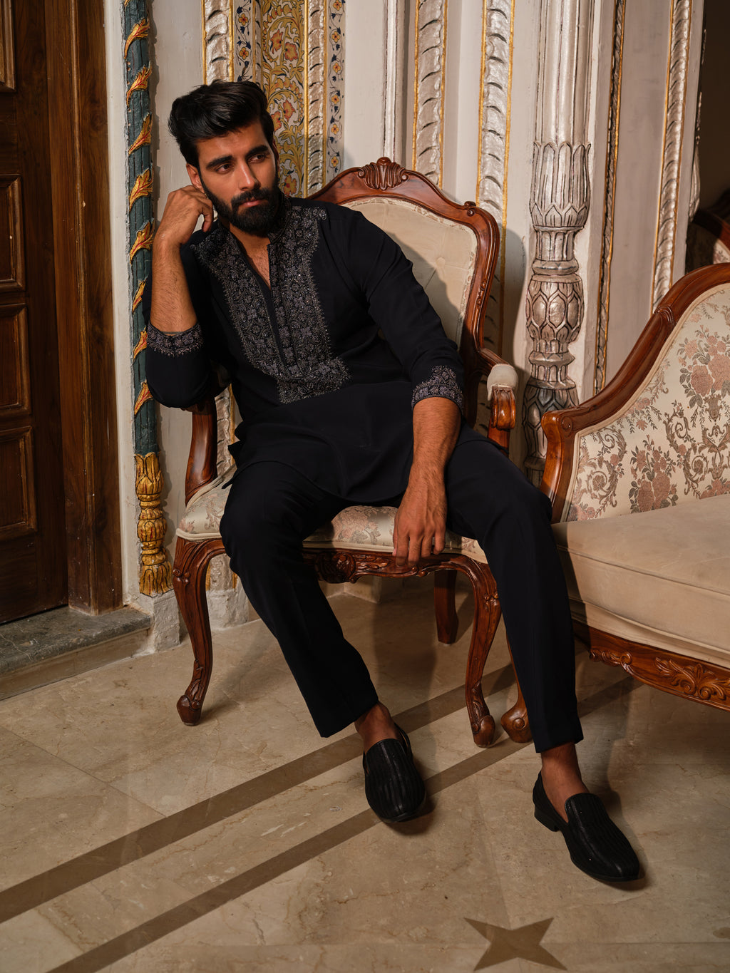 Imperial Noir Kurta Set