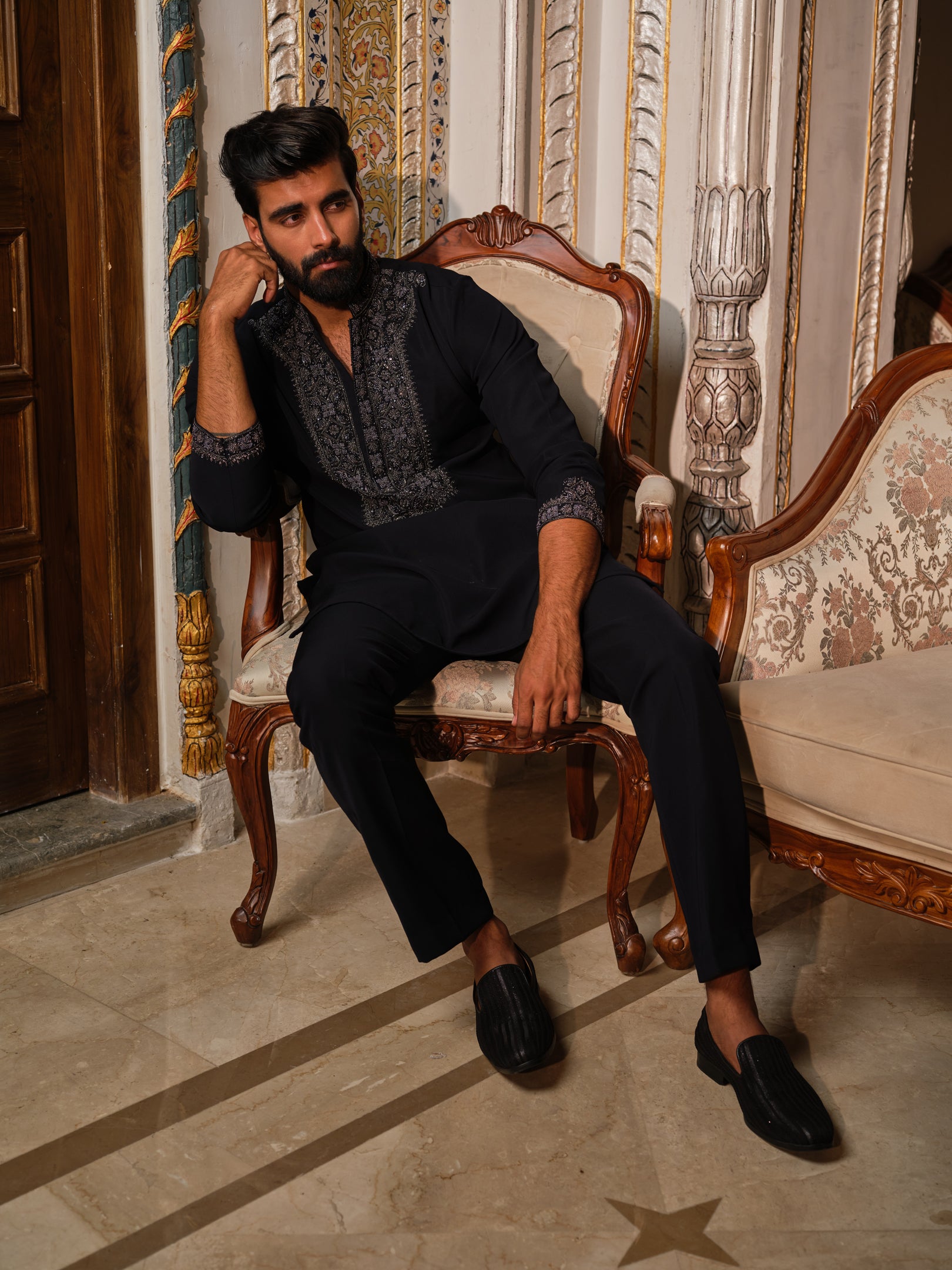 Imperial Noir Kurta Set
