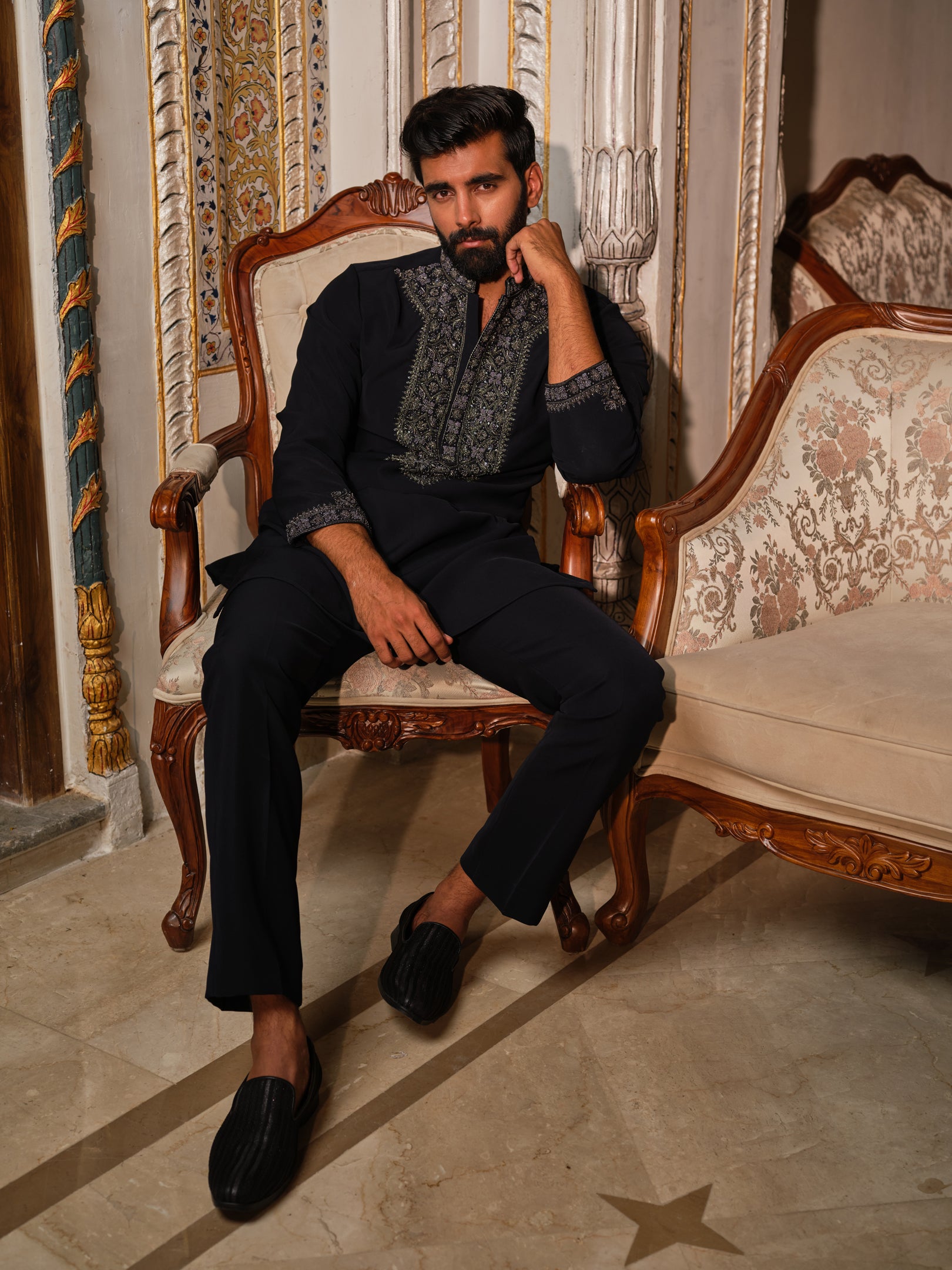 Imperial Noir Kurta Set