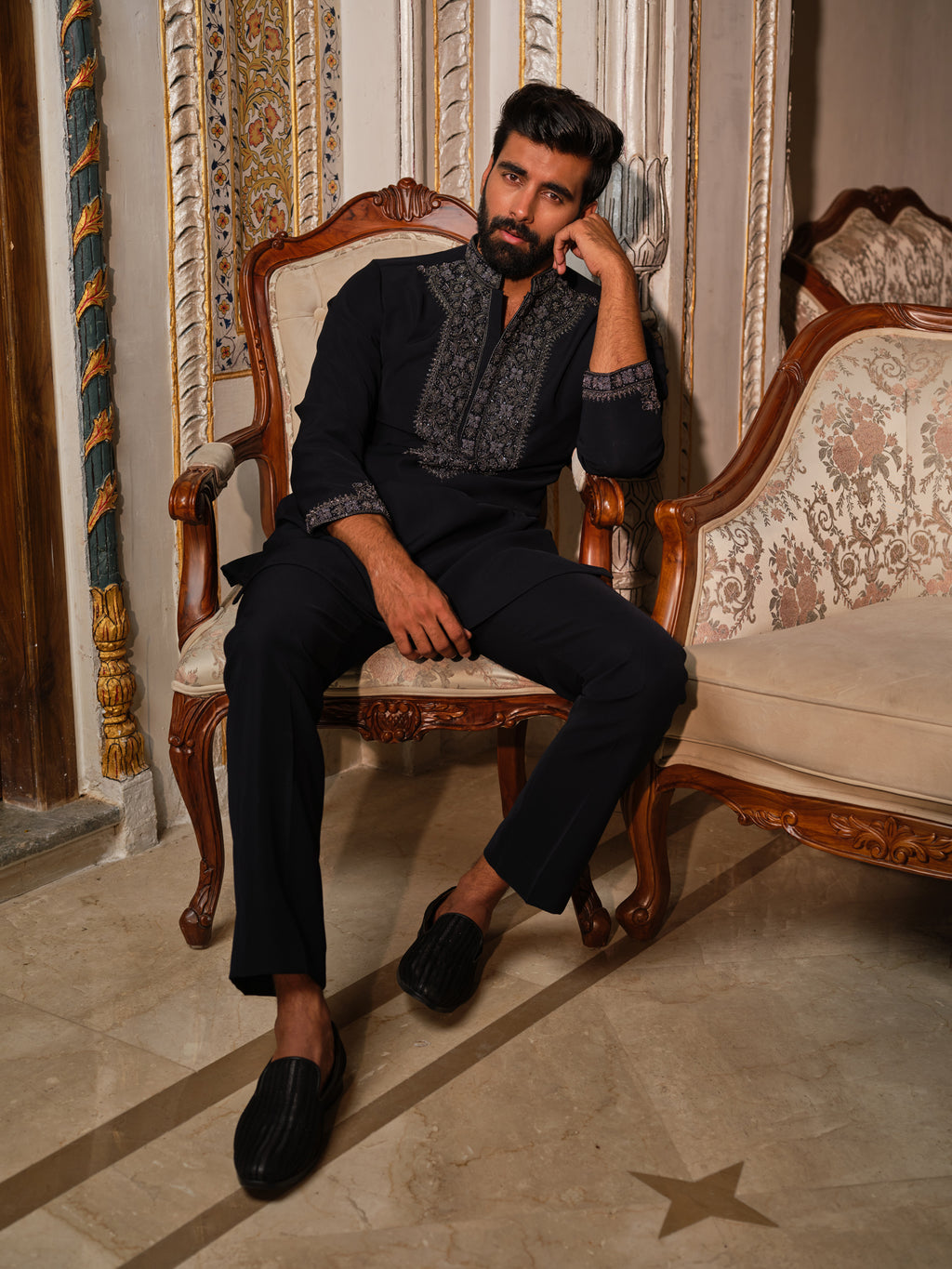 Imperial Noir Kurta Set