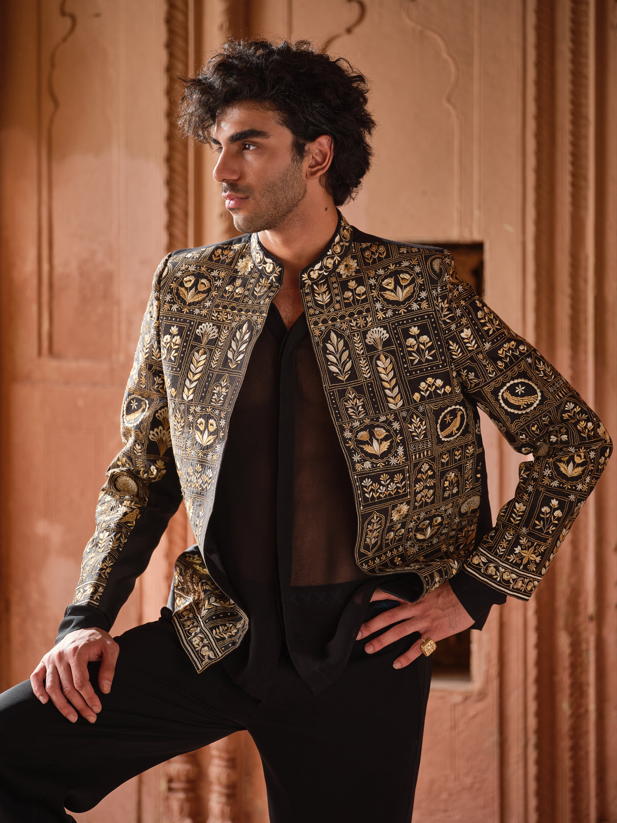 Mayur Garh Jacket Set