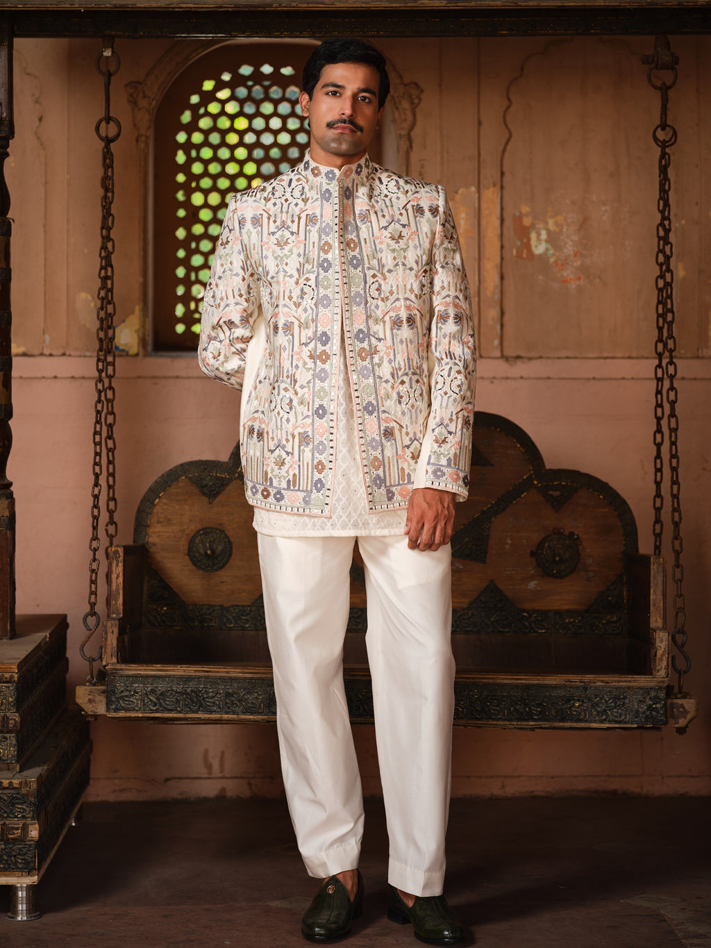 Kishangarh Kurta Jacket Set