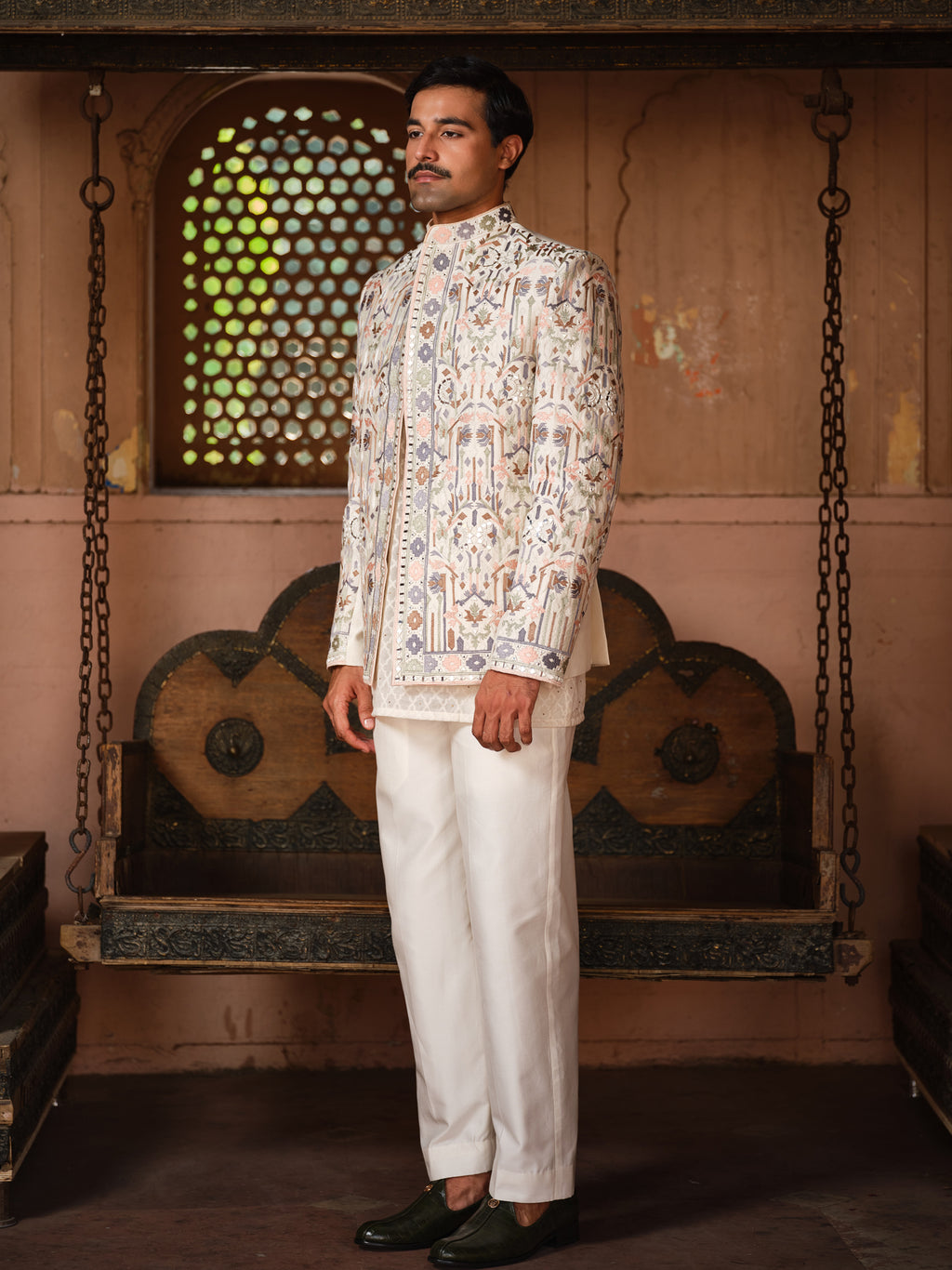 Kishangarh Kurta Jacket Set