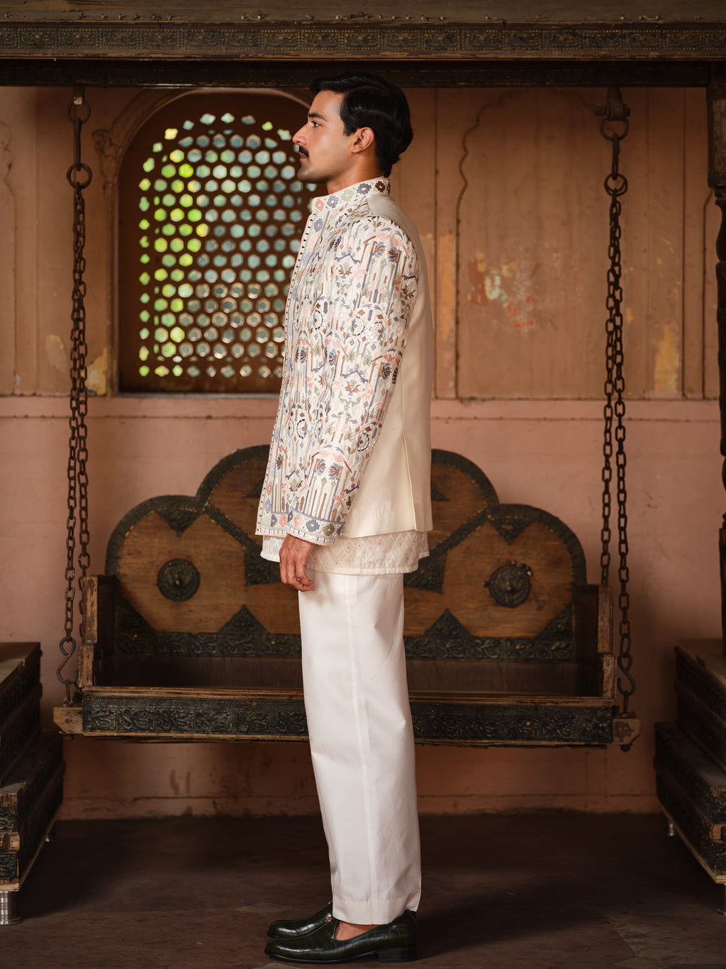 Kishangarh Kurta Jacket Set