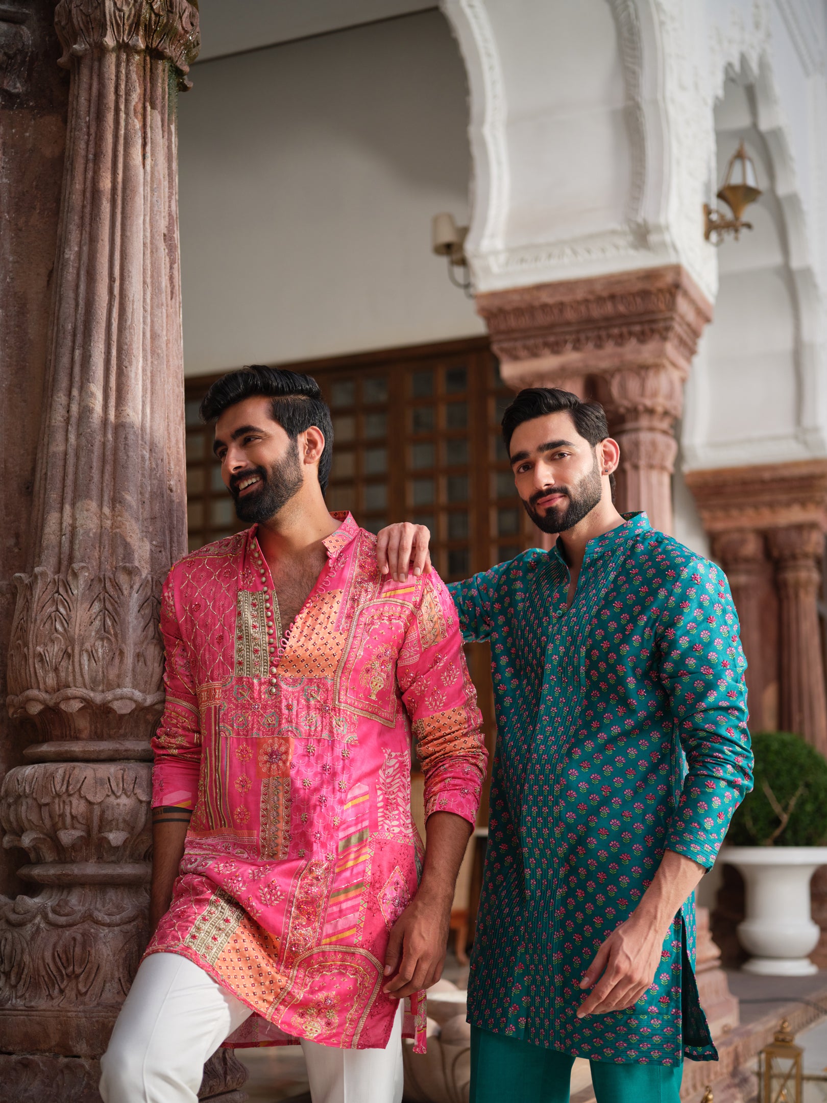 Teal Garden Kurta Set
