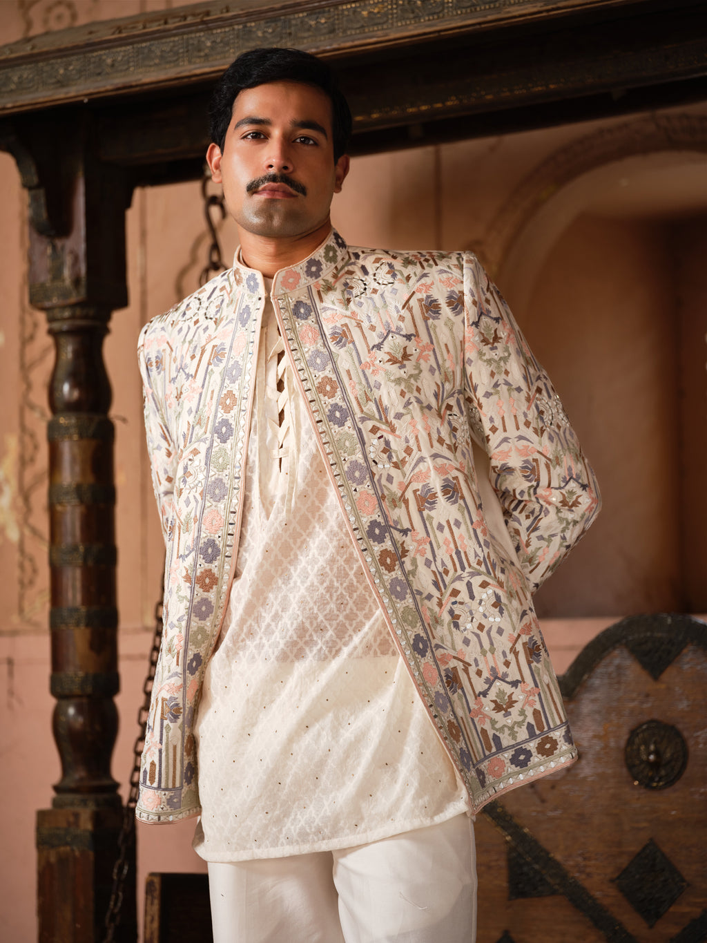 Kishangarh Kurta Jacket Set