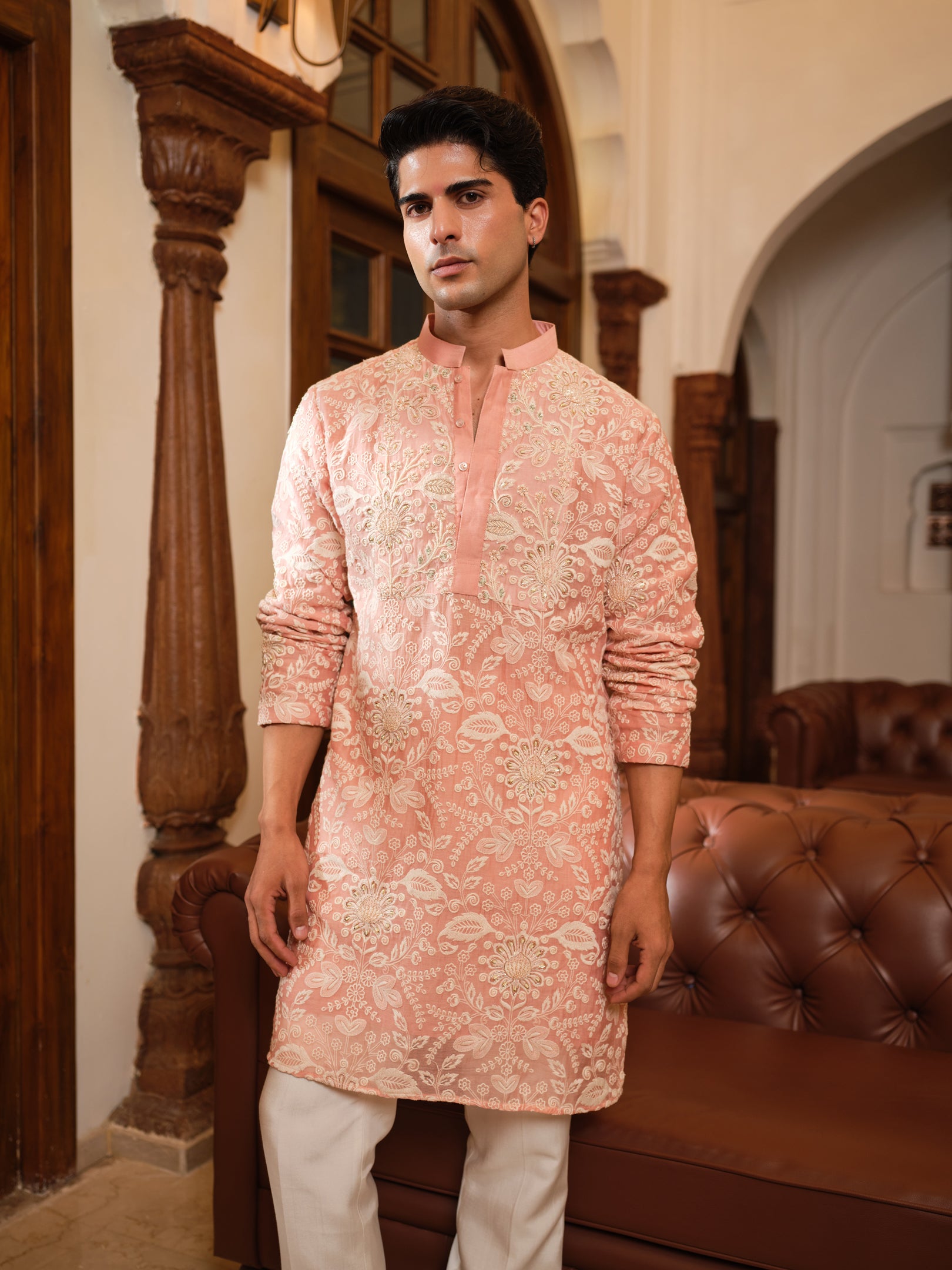 Floral Blush Kurta Set