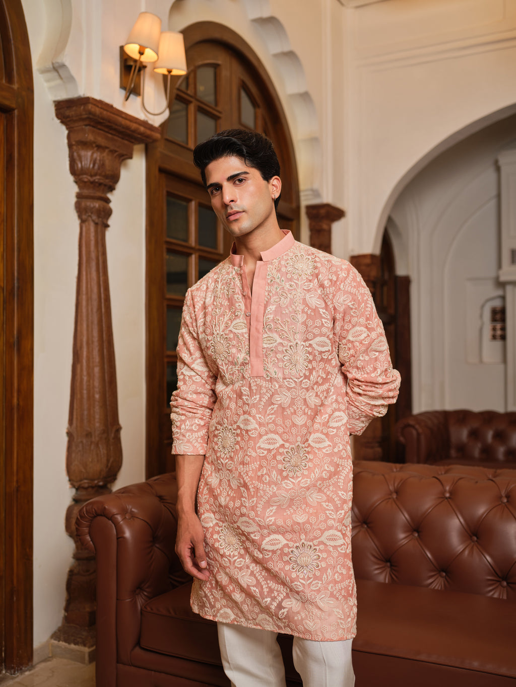 Floral Blush Kurta Set