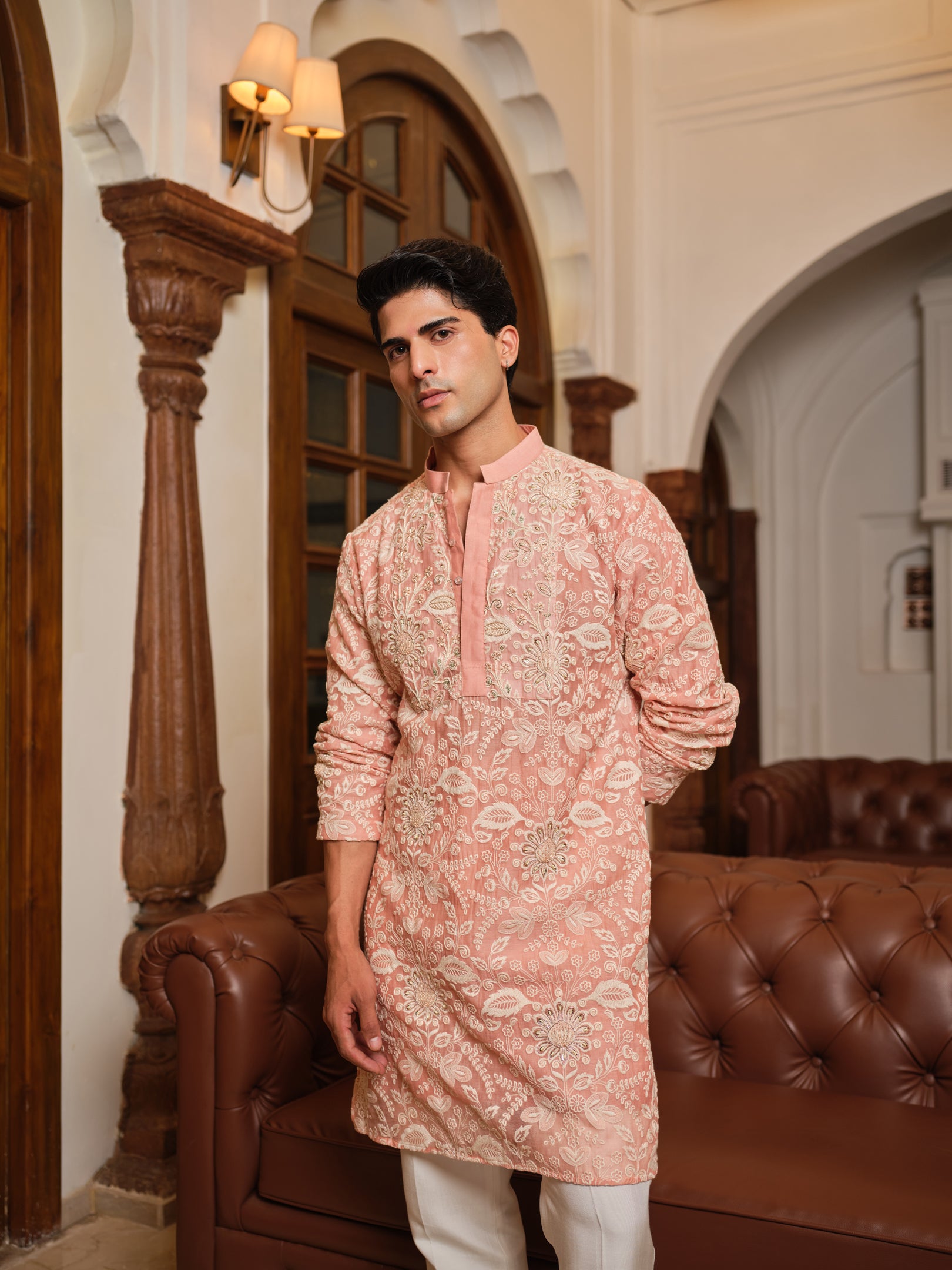 Floral Blush Kurta Set