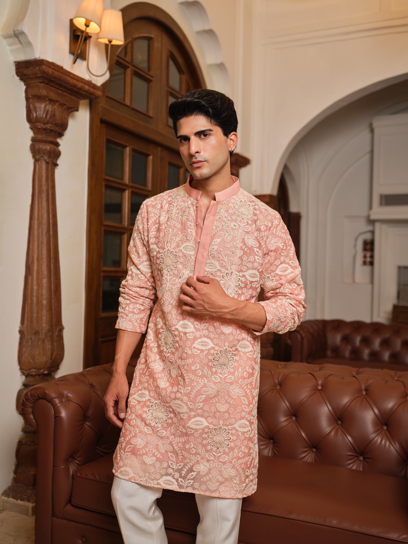 Floral Blush Kurta Set