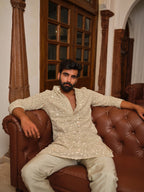 Pistachio Flora Kurta Set