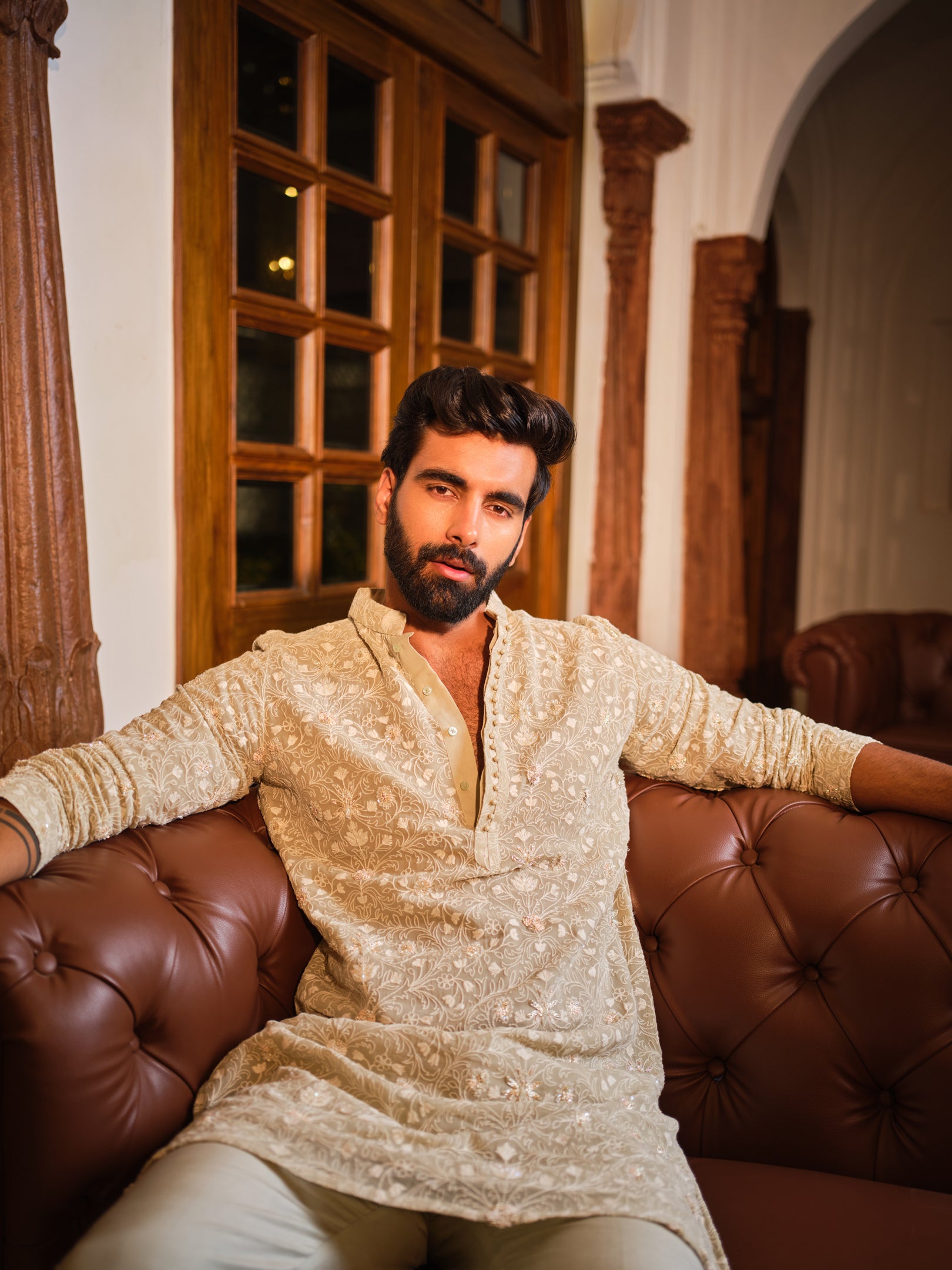 Pistachio Flora Kurta Set