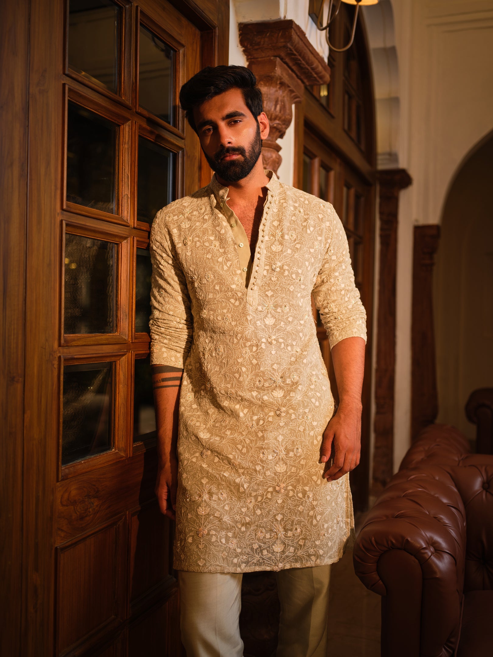 Pistachio Flora Kurta Set
