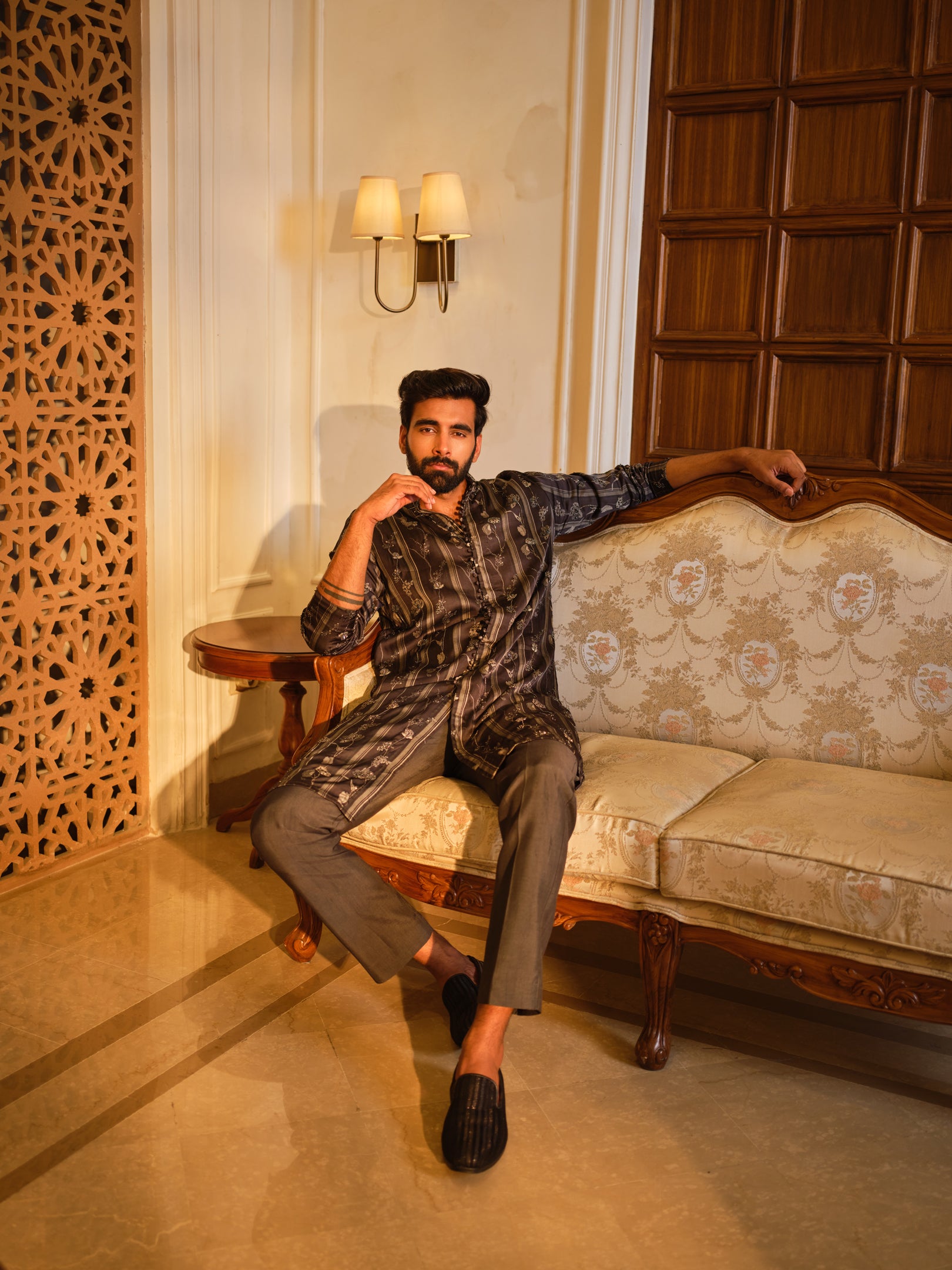 Charcoal Mist Kurta Set