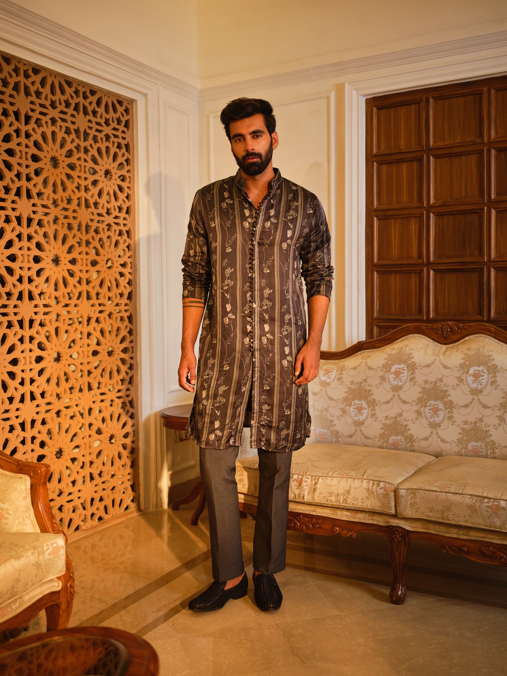 Charcoal Mist Kurta Set
