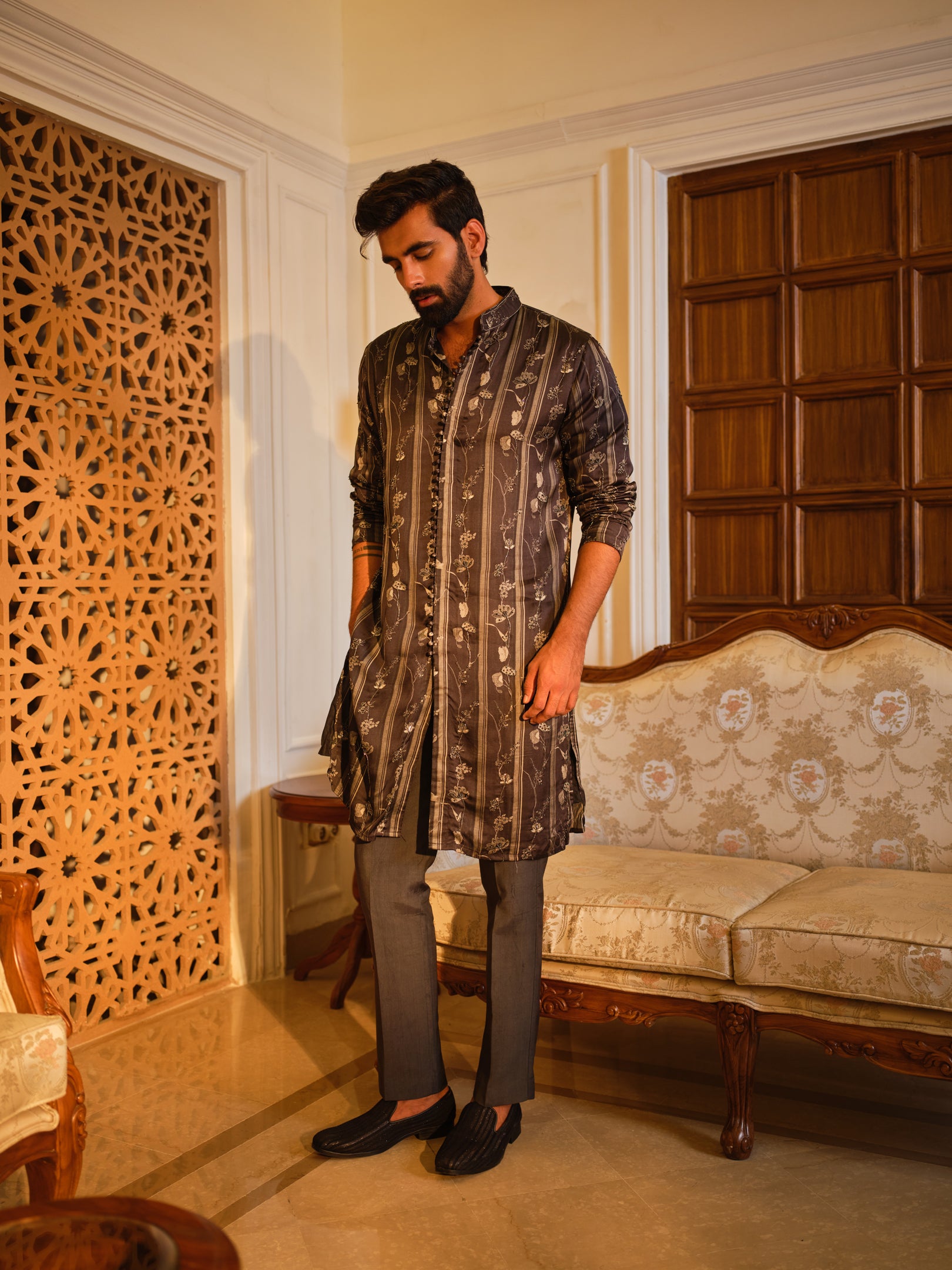 Charcoal Mist Kurta Set
