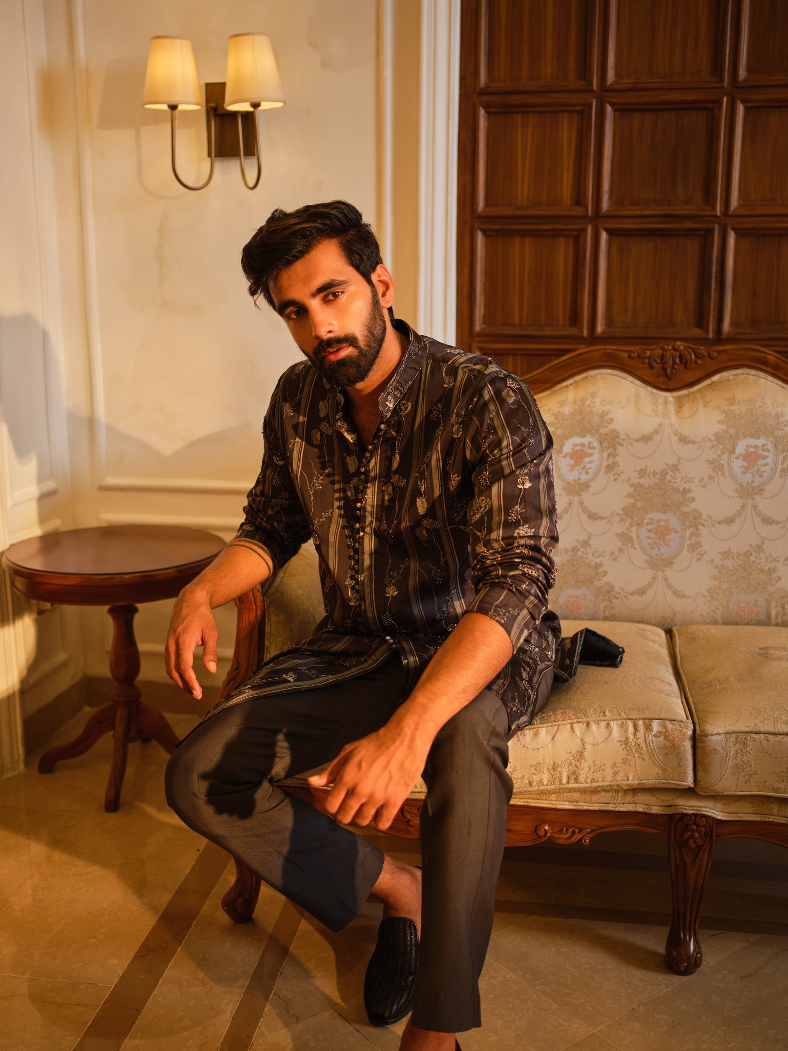 Charcoal Mist Kurta Set