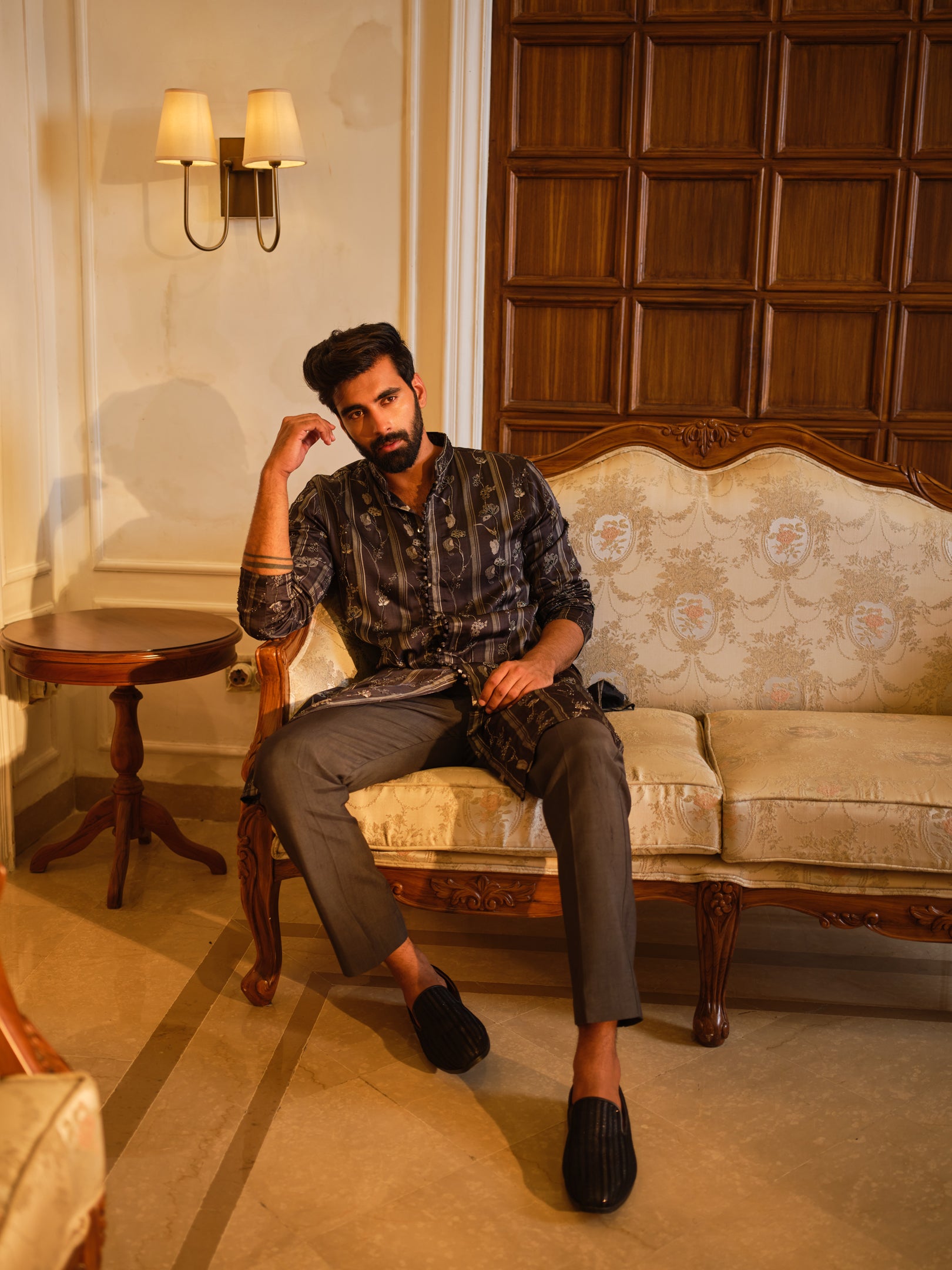 Charcoal Mist Kurta Set