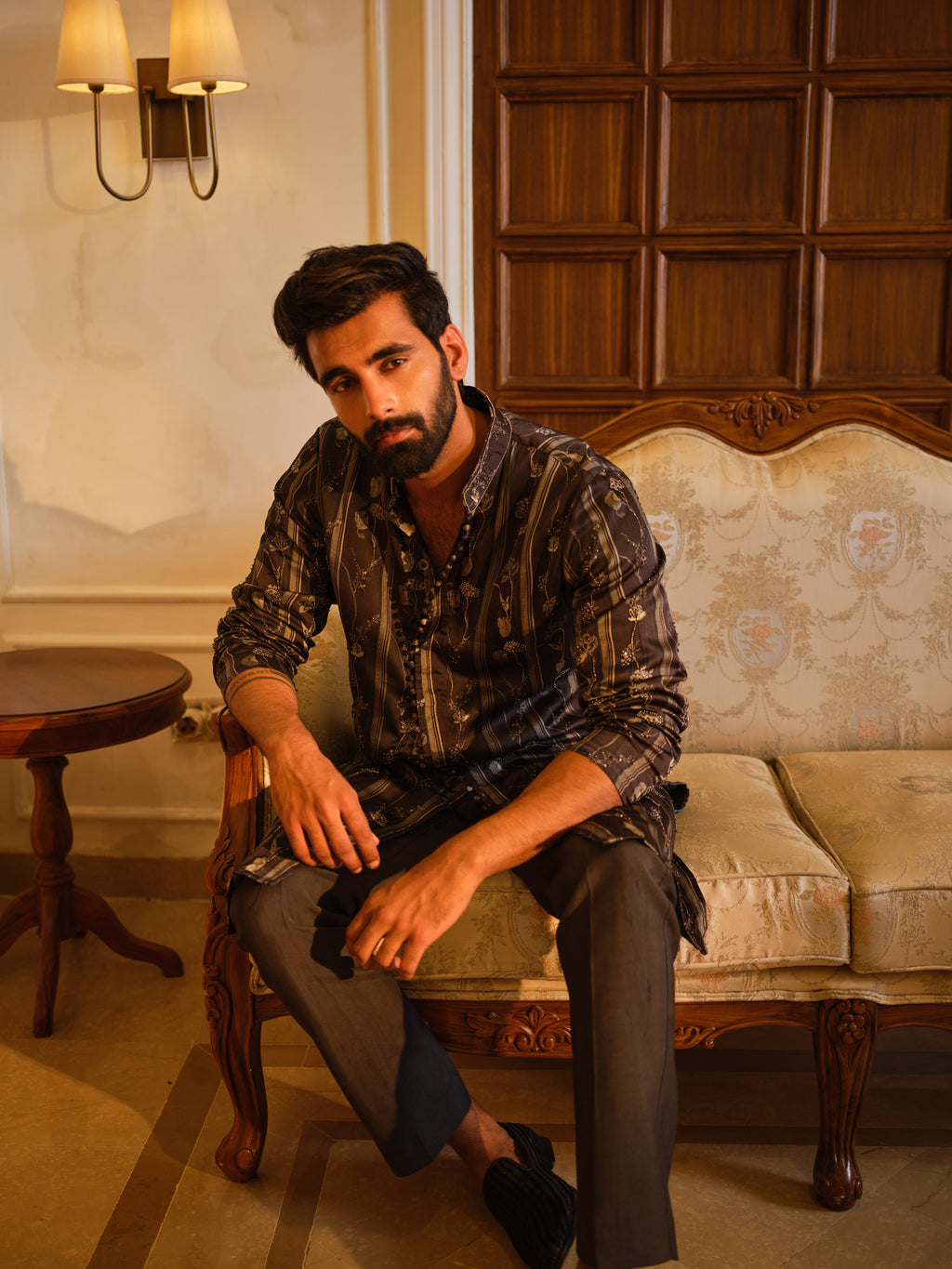 Charcoal Mist Kurta Set